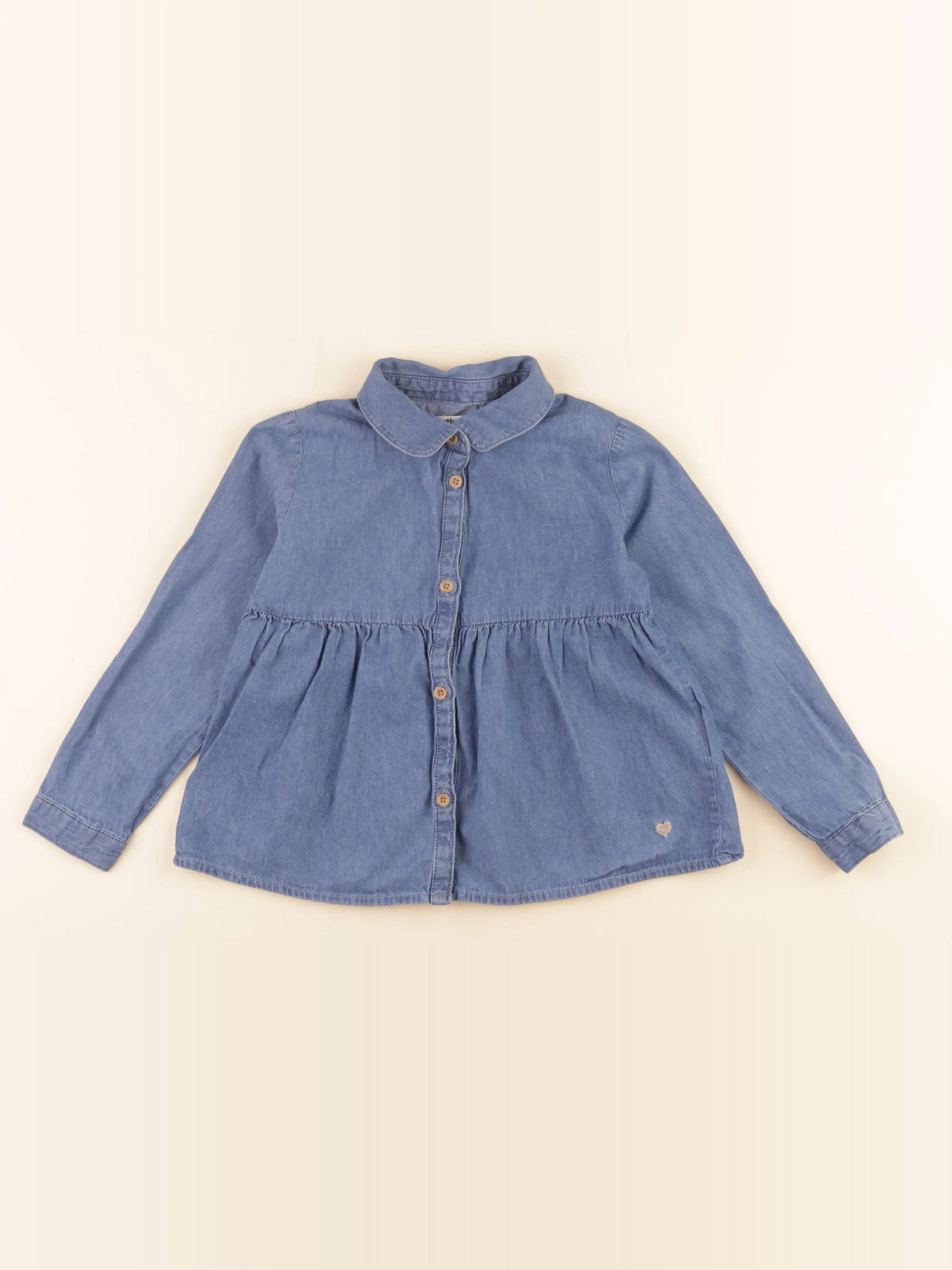 Vertbaudet - blouse bleu - 6 ans