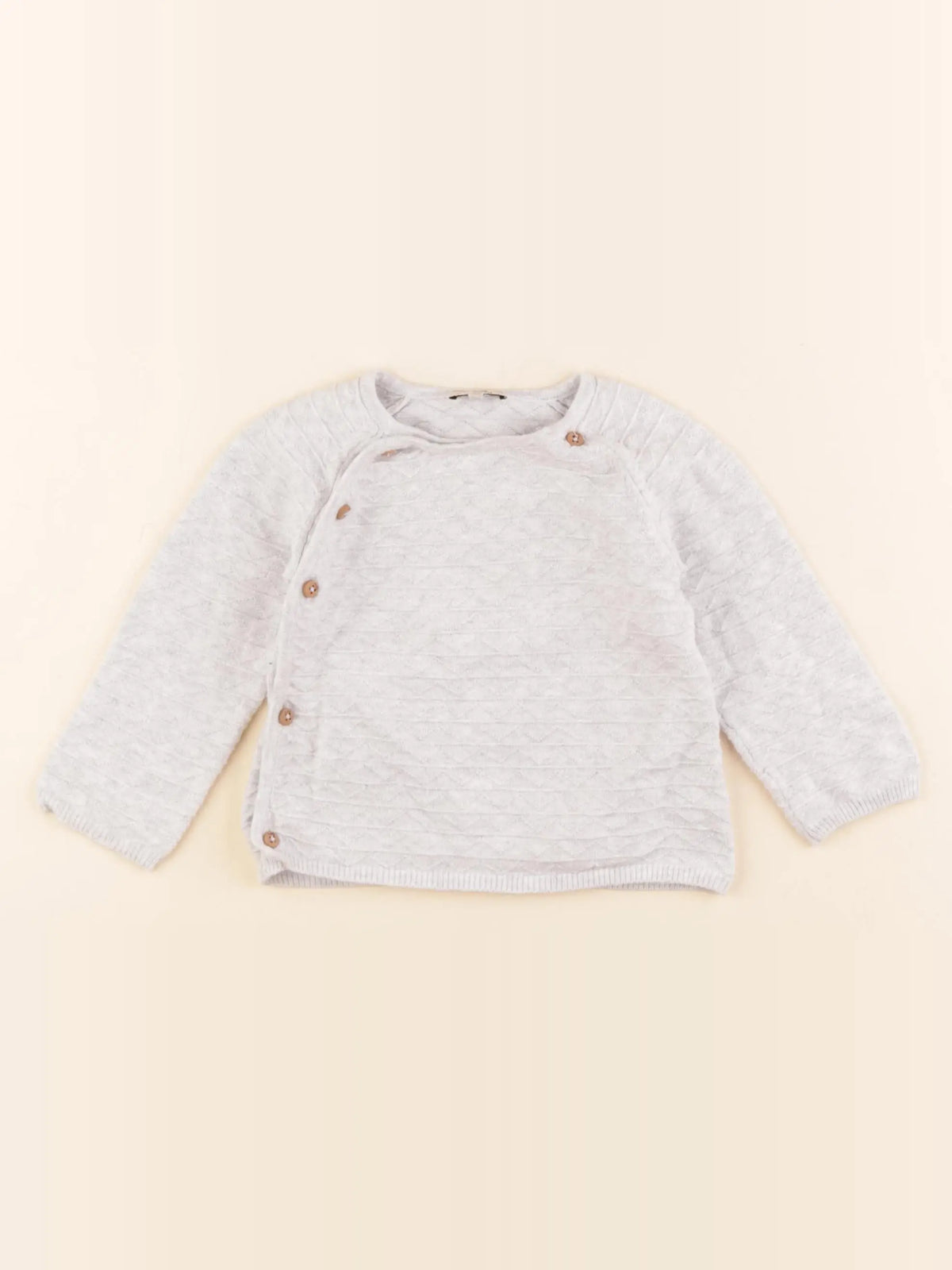 Natalys - pull gris - 6 mois