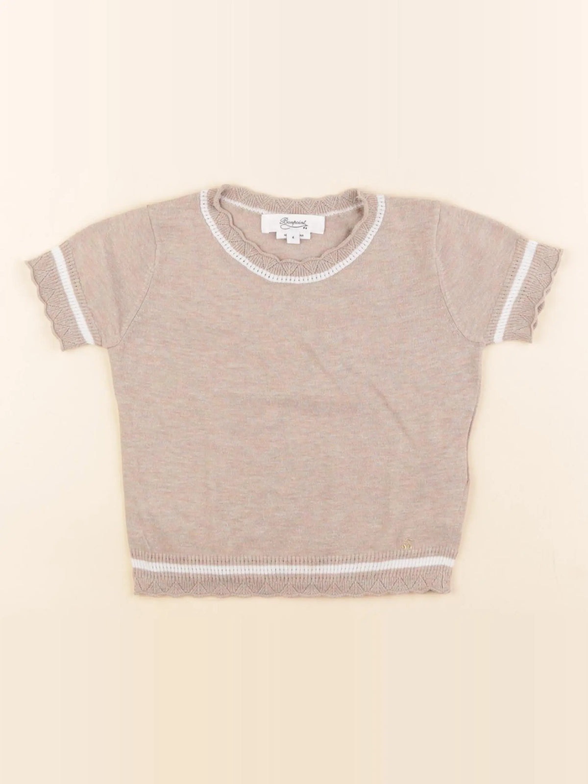 Bonpoint - pull marron - 4 ans