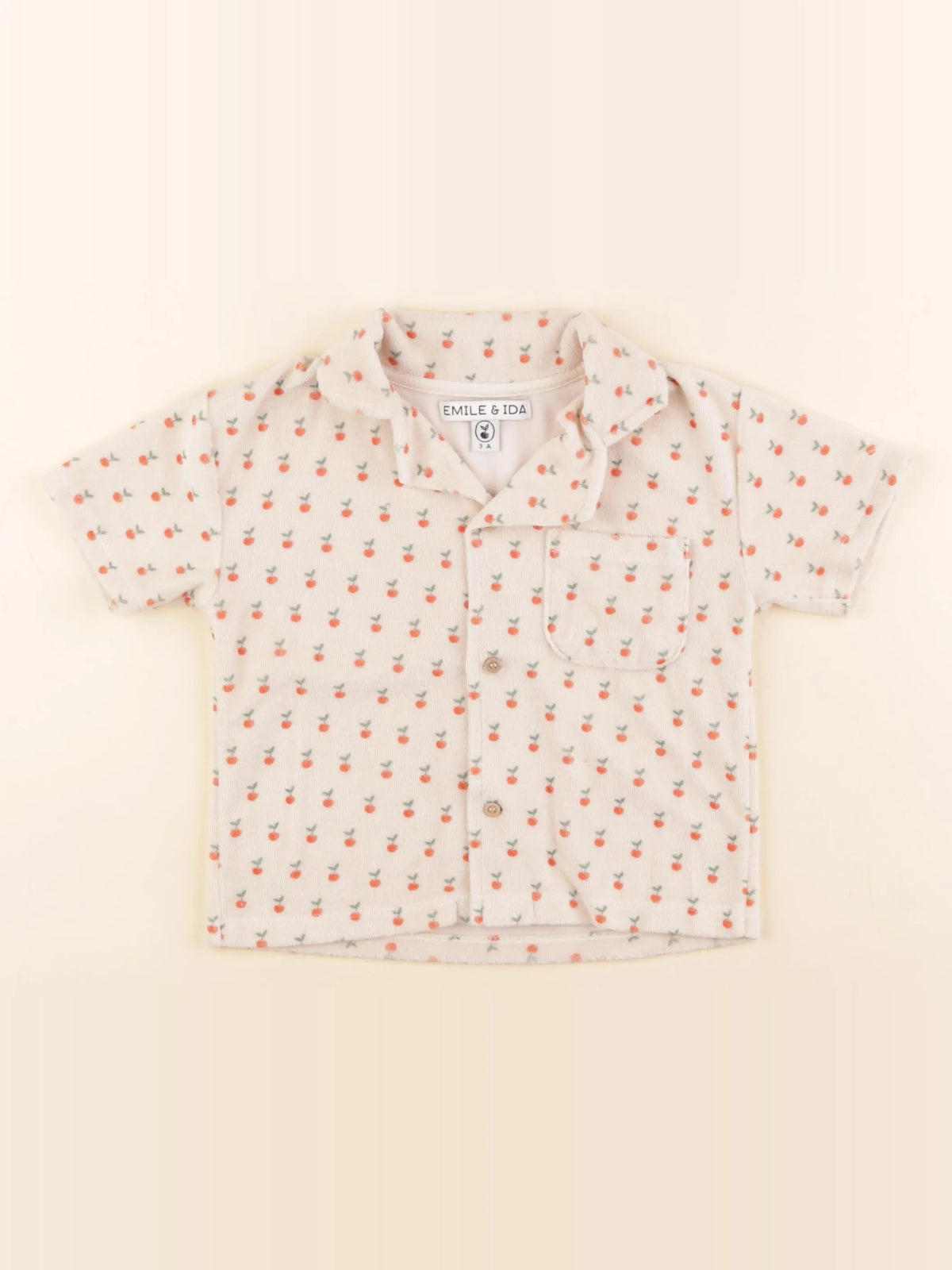 Emile et Ida - chemise éponge beige - 3 ans