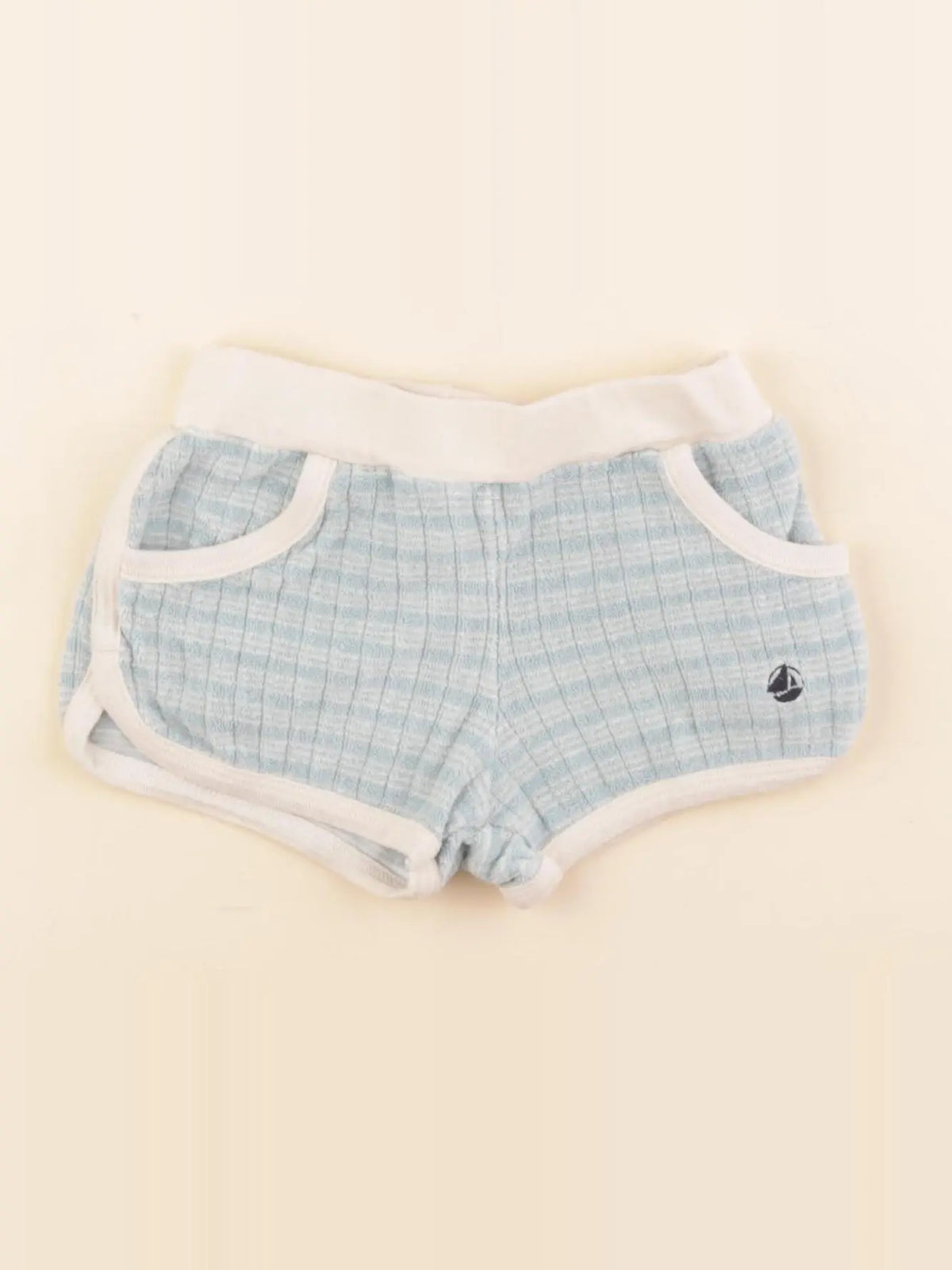 Petit Bateau - short bleu - 3 ans