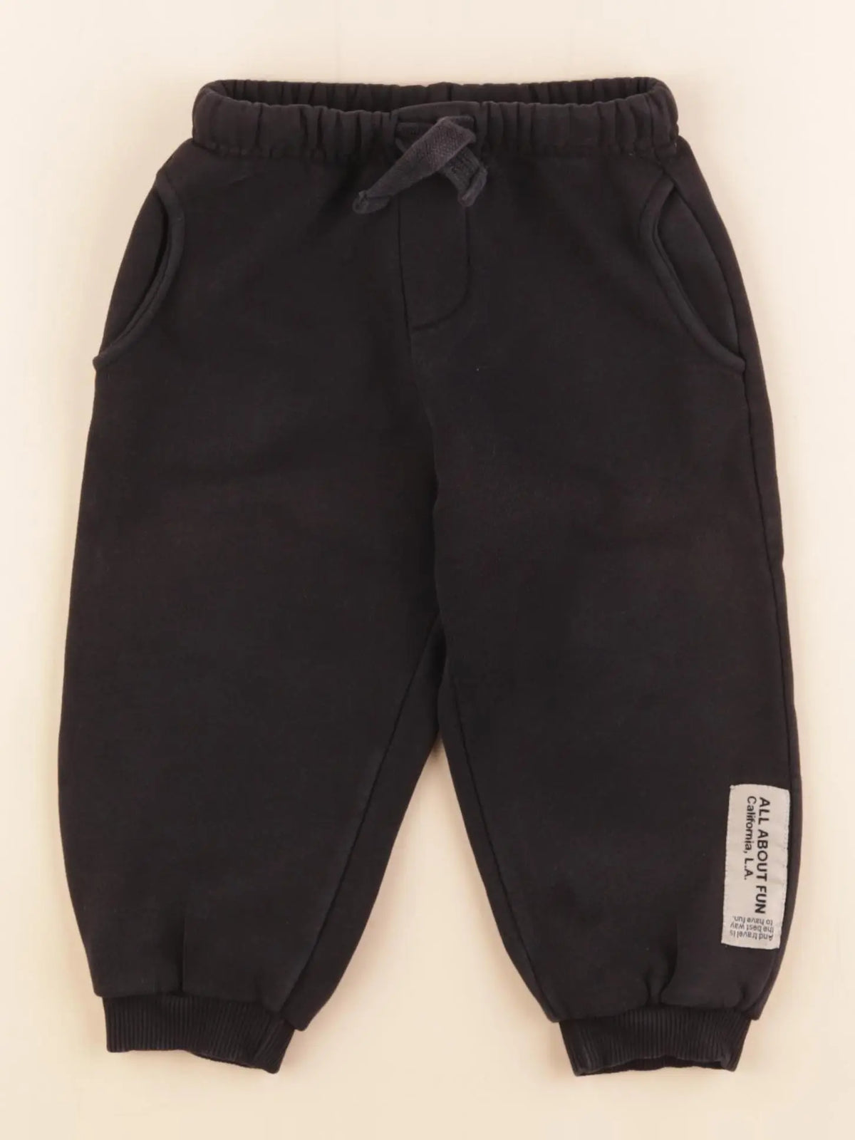 Zara - jogging noir - 18/24 mois