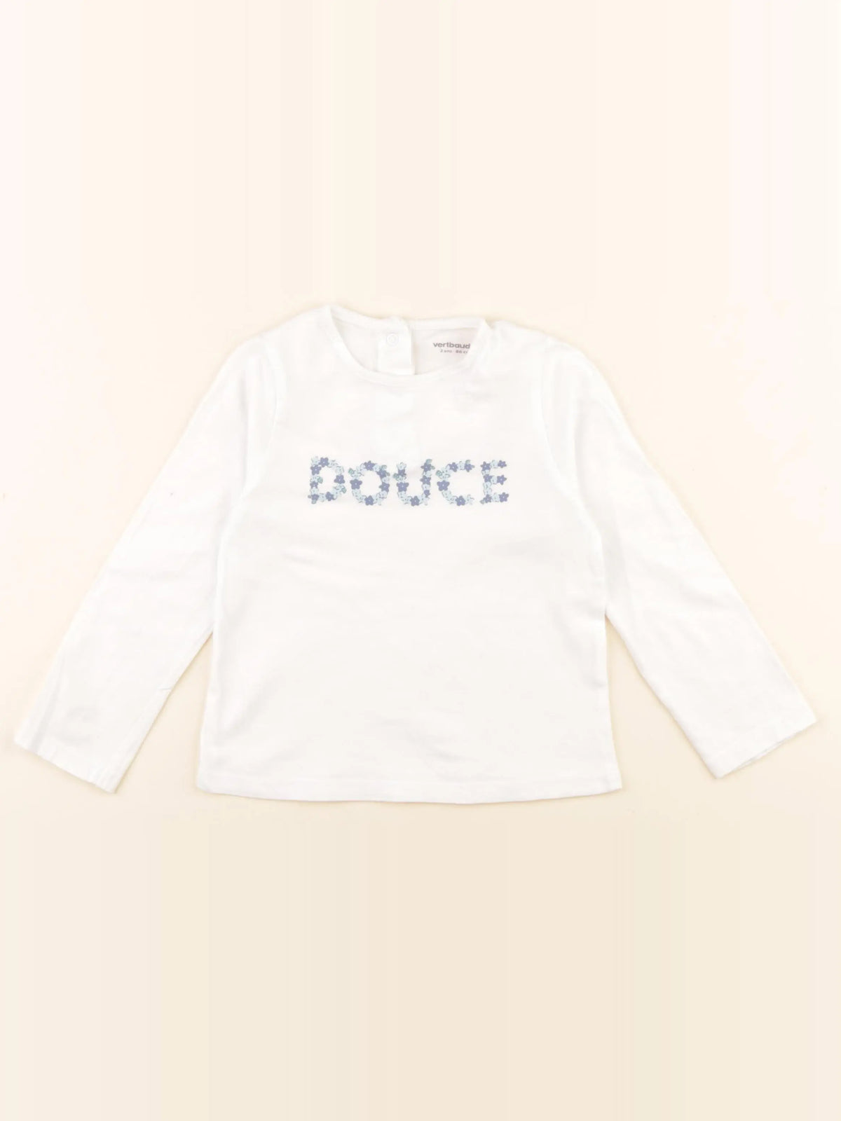 Vertbaudet - tee-shirt blanc - 2 ans