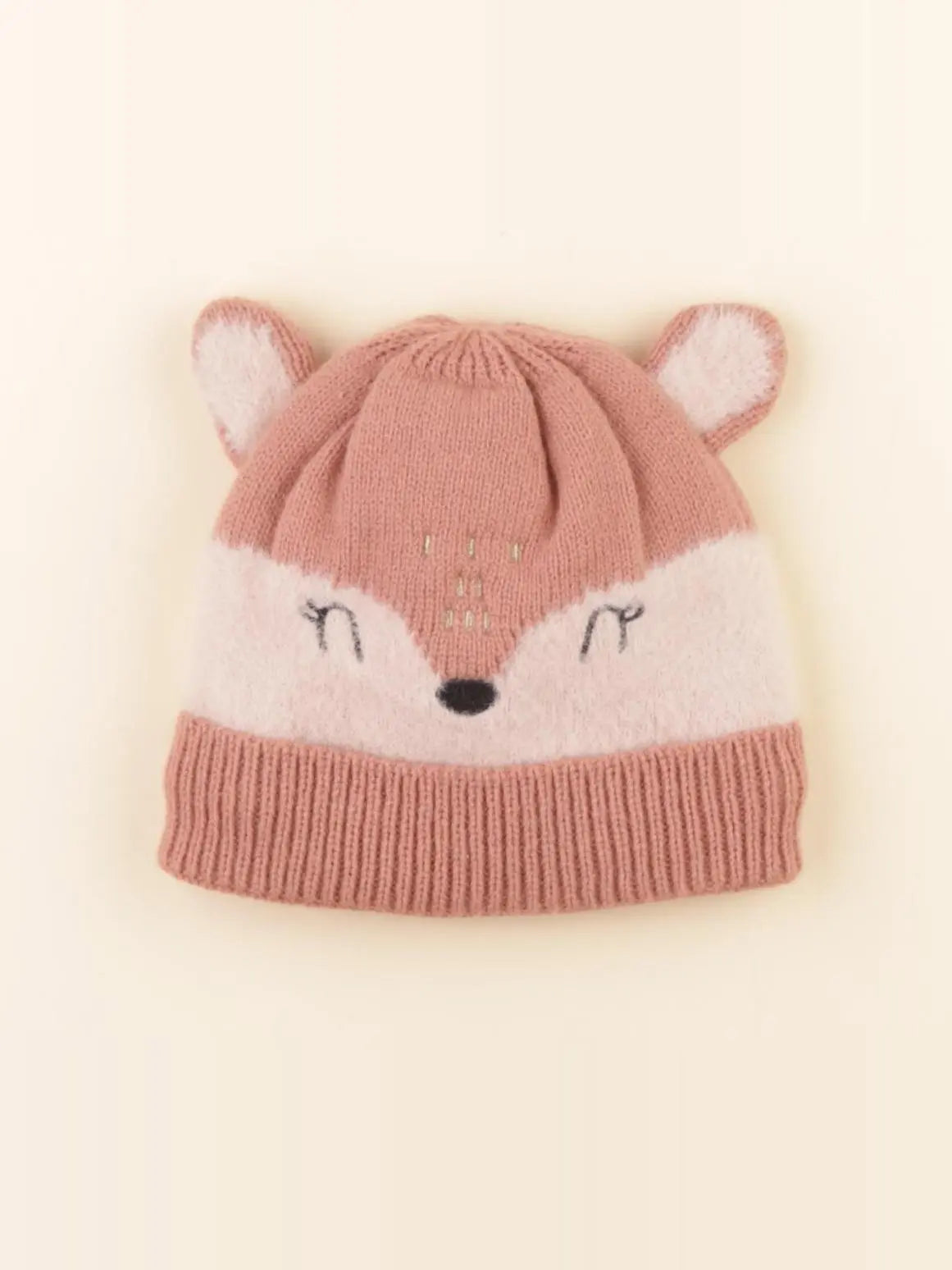 Vertbaudet - bonnet rose - 2/3 ans