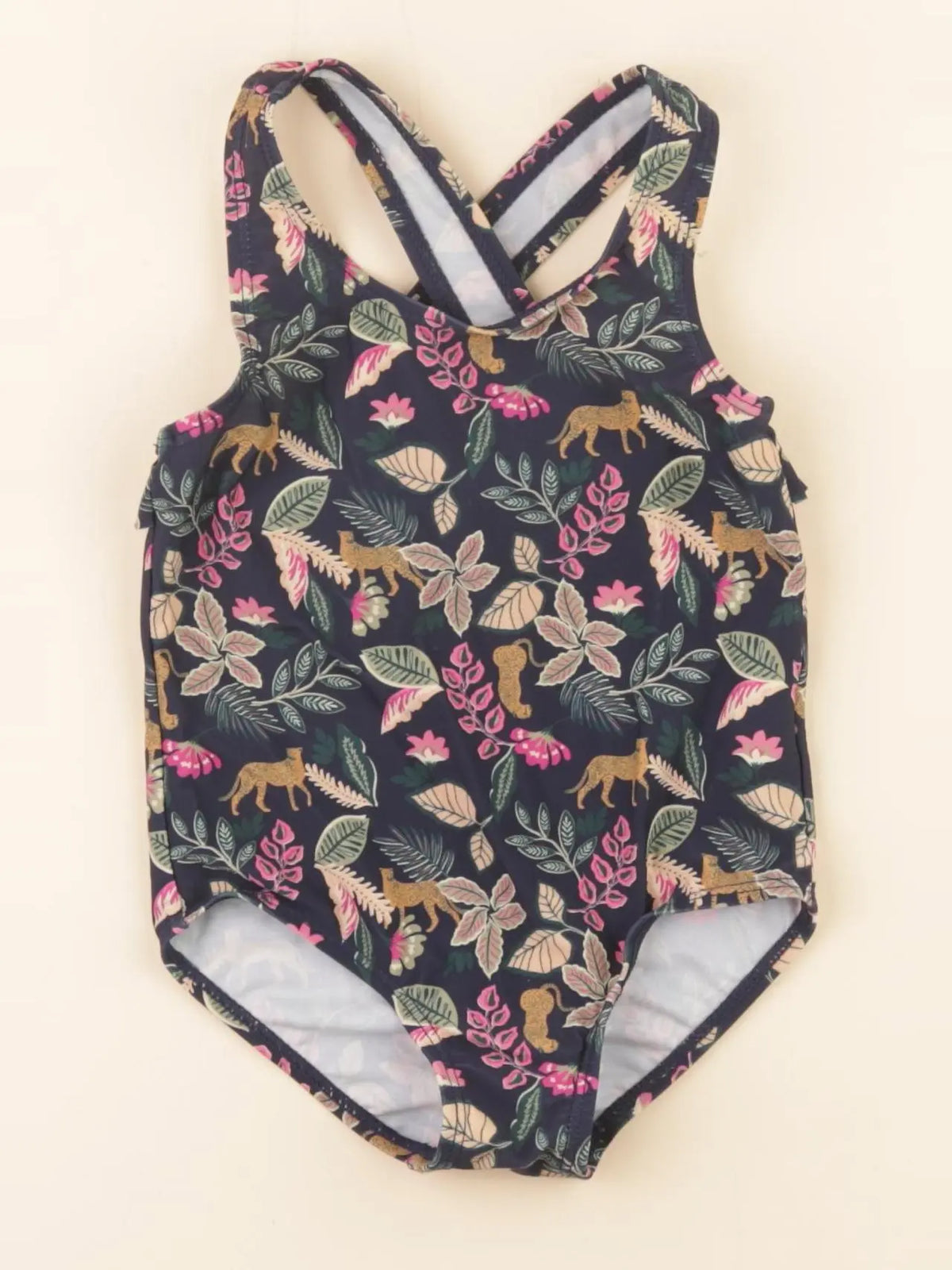 Vertbaudet - maillot de bain bleu - 24 mois