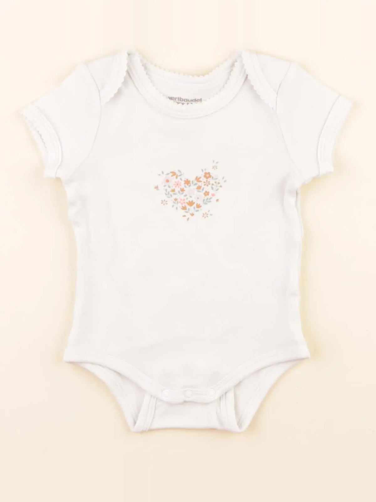 Vertbaudet - body blanc - 6 mois