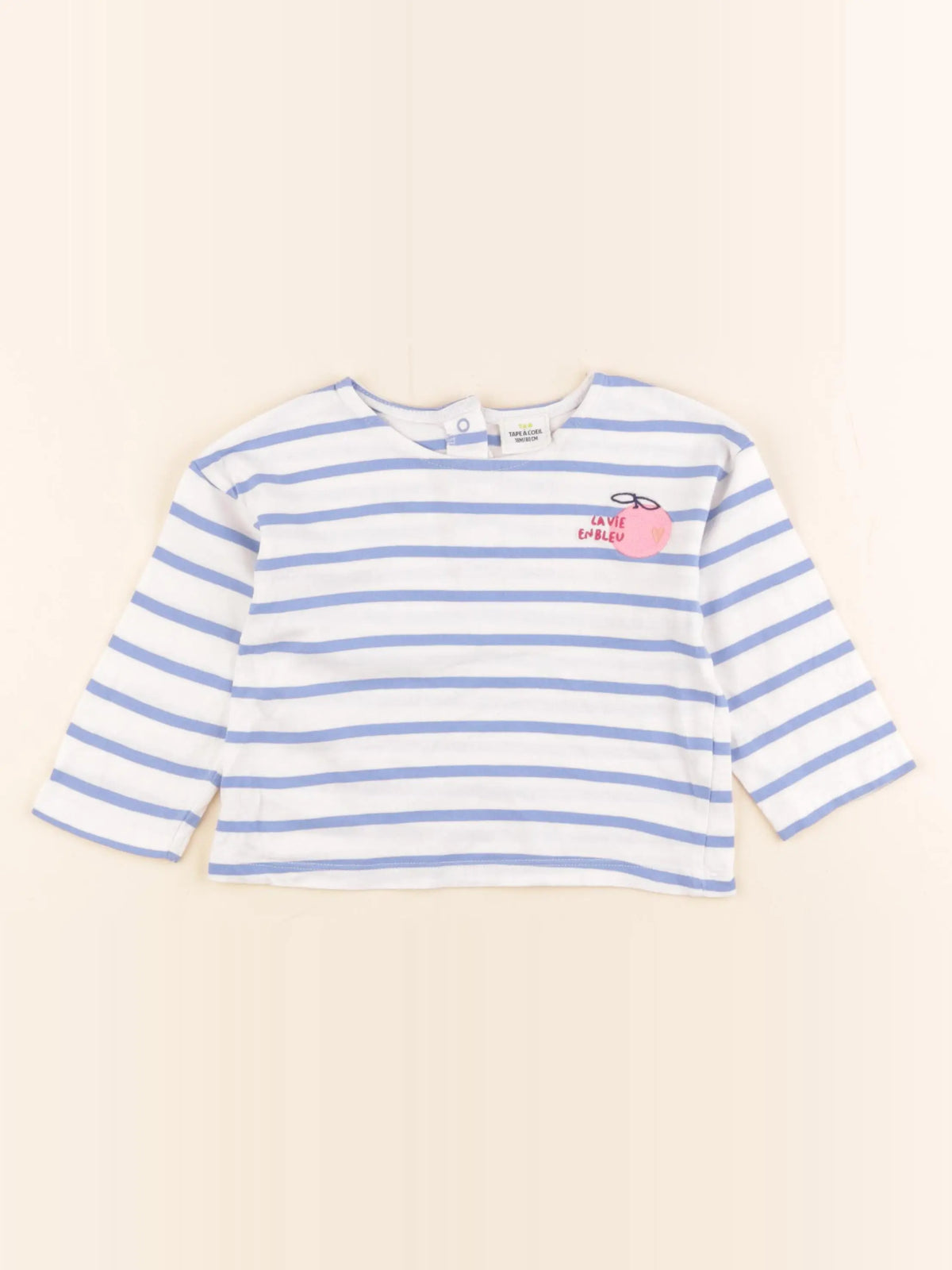 Tape à l'oeil - tee-shirt bleu - 18 mois
