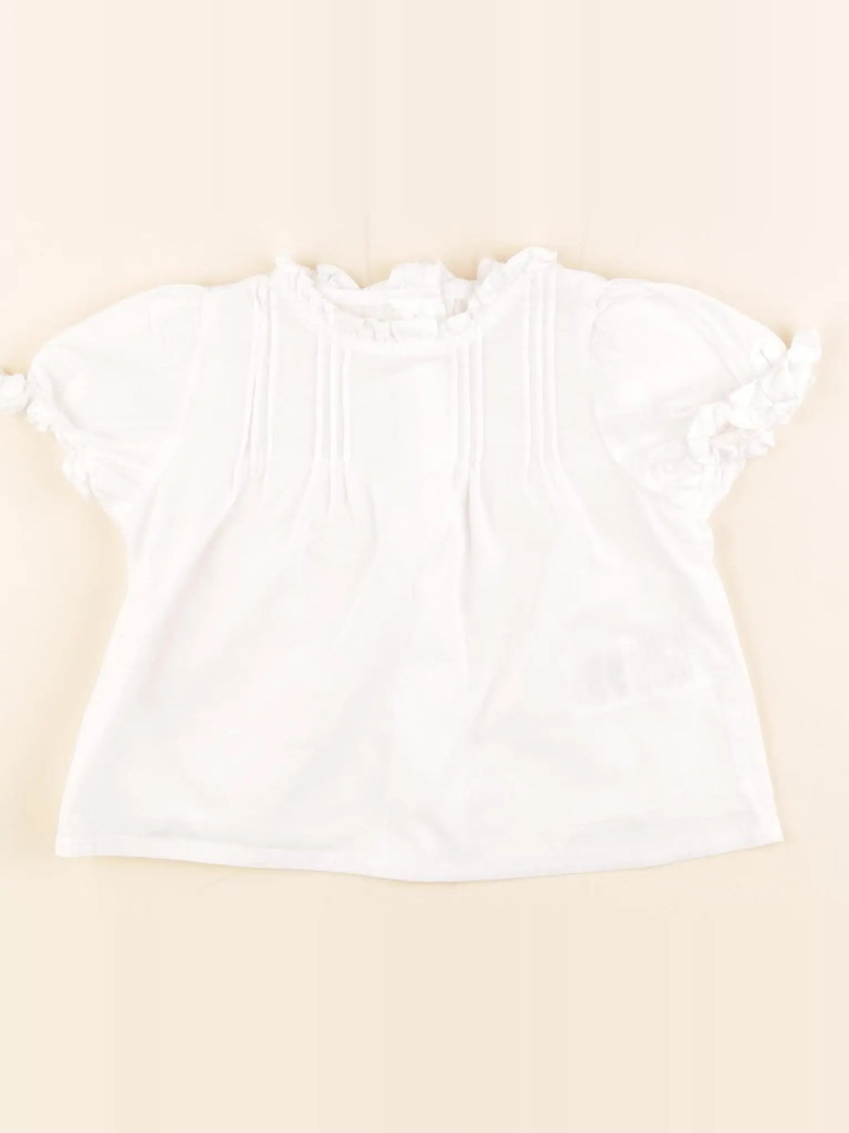 Vertbaudet - blouse blanc - 9 mois