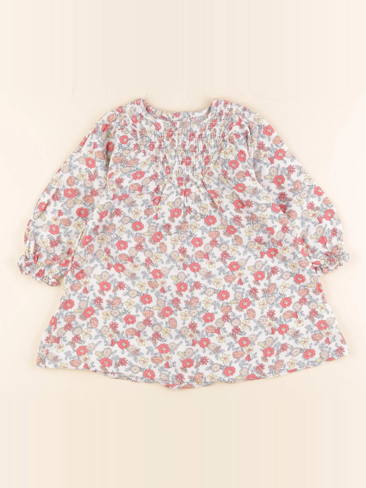 Vertbaudet - robe multicolore - 24 mois