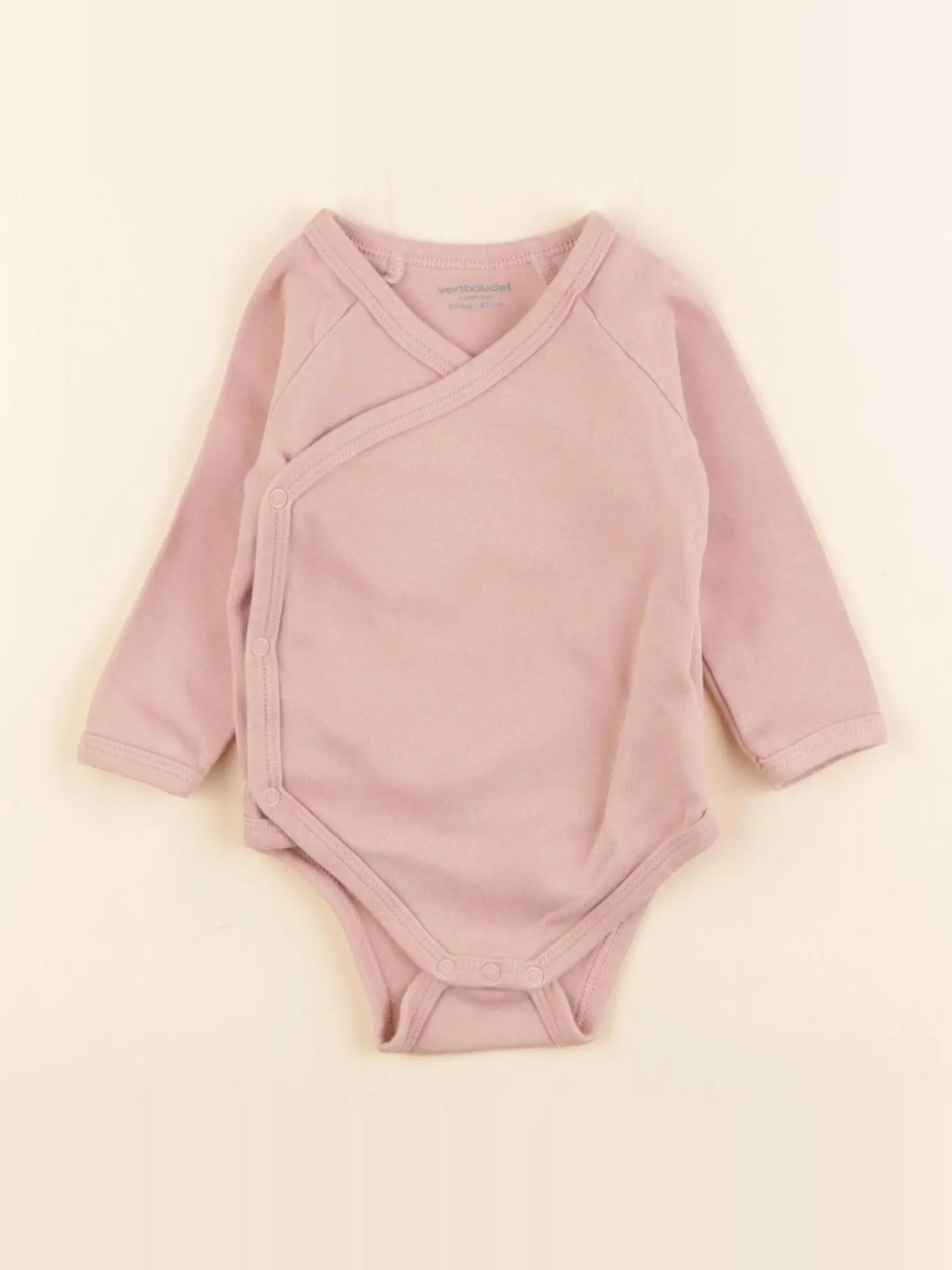 Vertbaudet - body rose - 6 mois