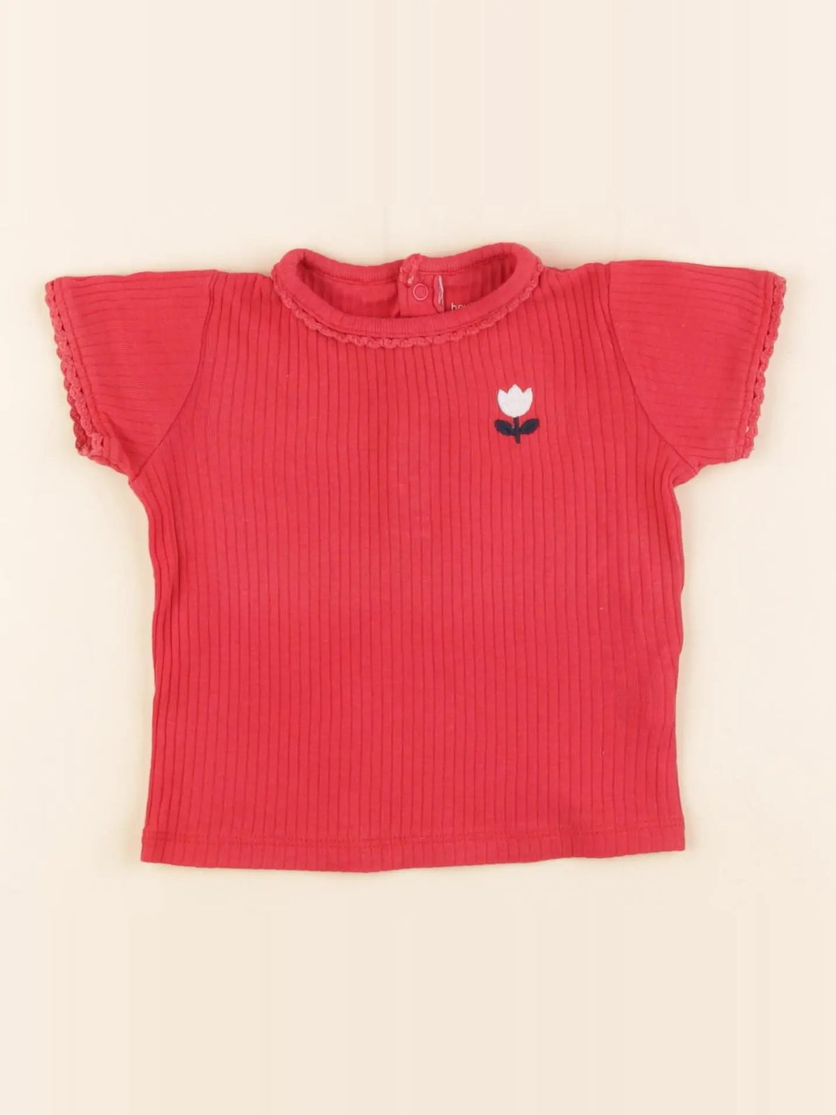 Boutchou - tee-shirt rouge - 9 mois