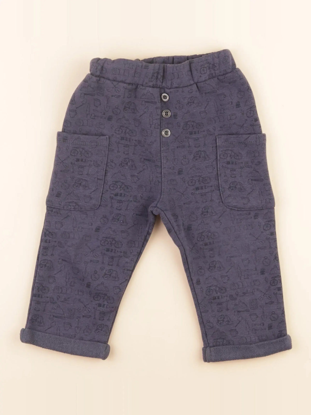 Vertbaudet - jogging bleu - 18 mois