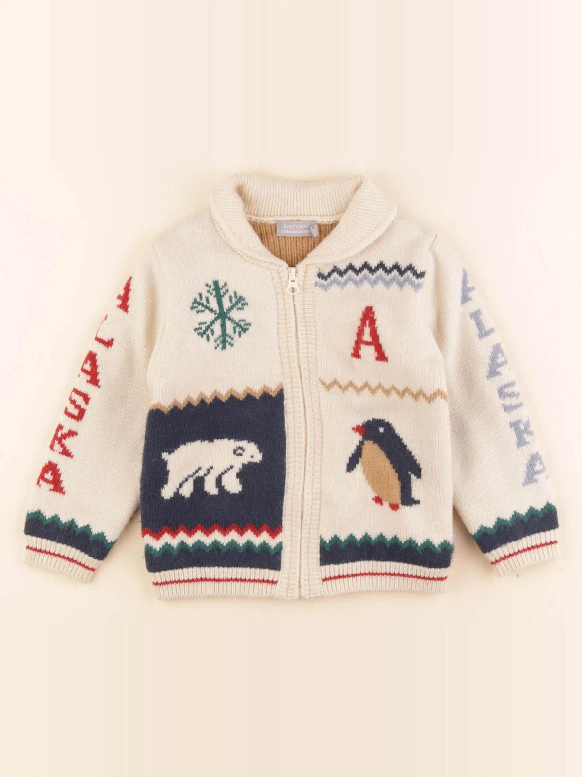 Boutchou - gilet multicolore - 36 mois