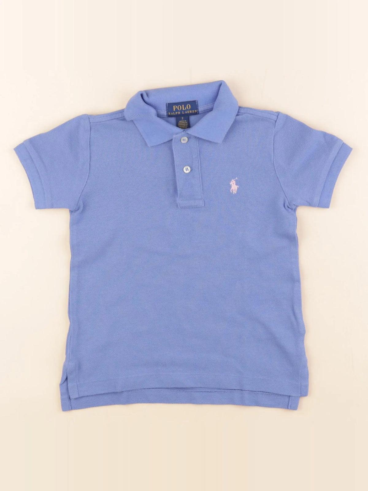 Ralph Lauren - polo bleu - 2 ans