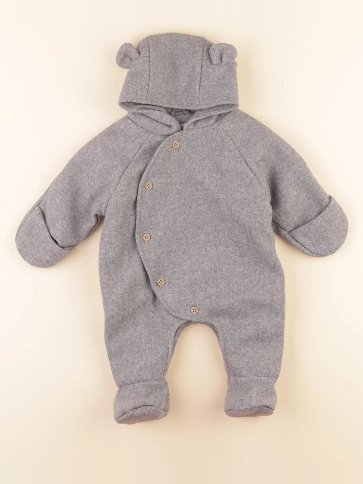 Vertbaudet - combi-pilote gris - 1 mois