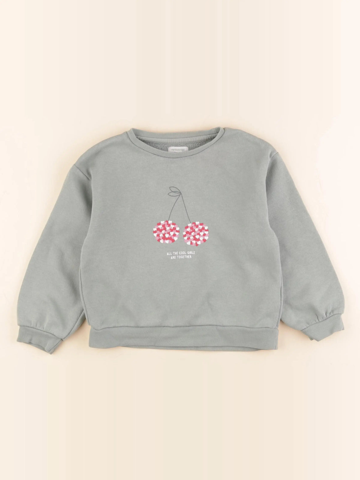 Vertbaudet - sweat vert - 5 ans
