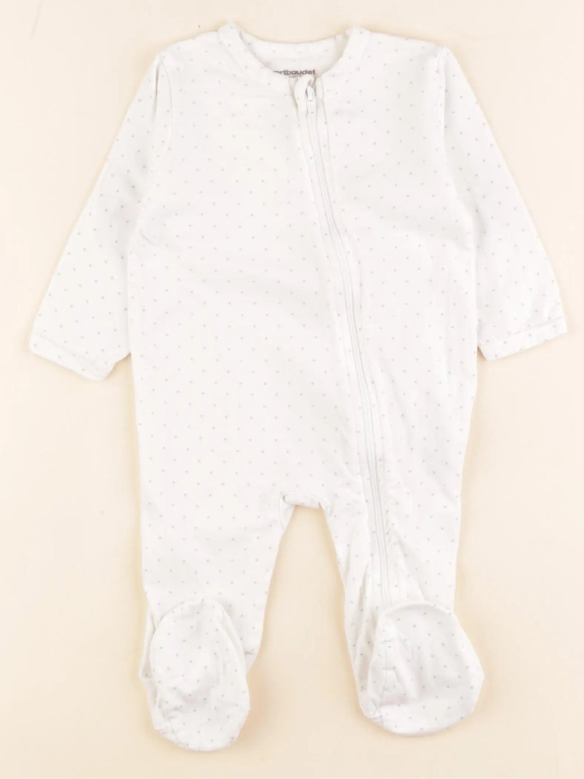 Vertbaudet - pyjama coton vert - 6 mois