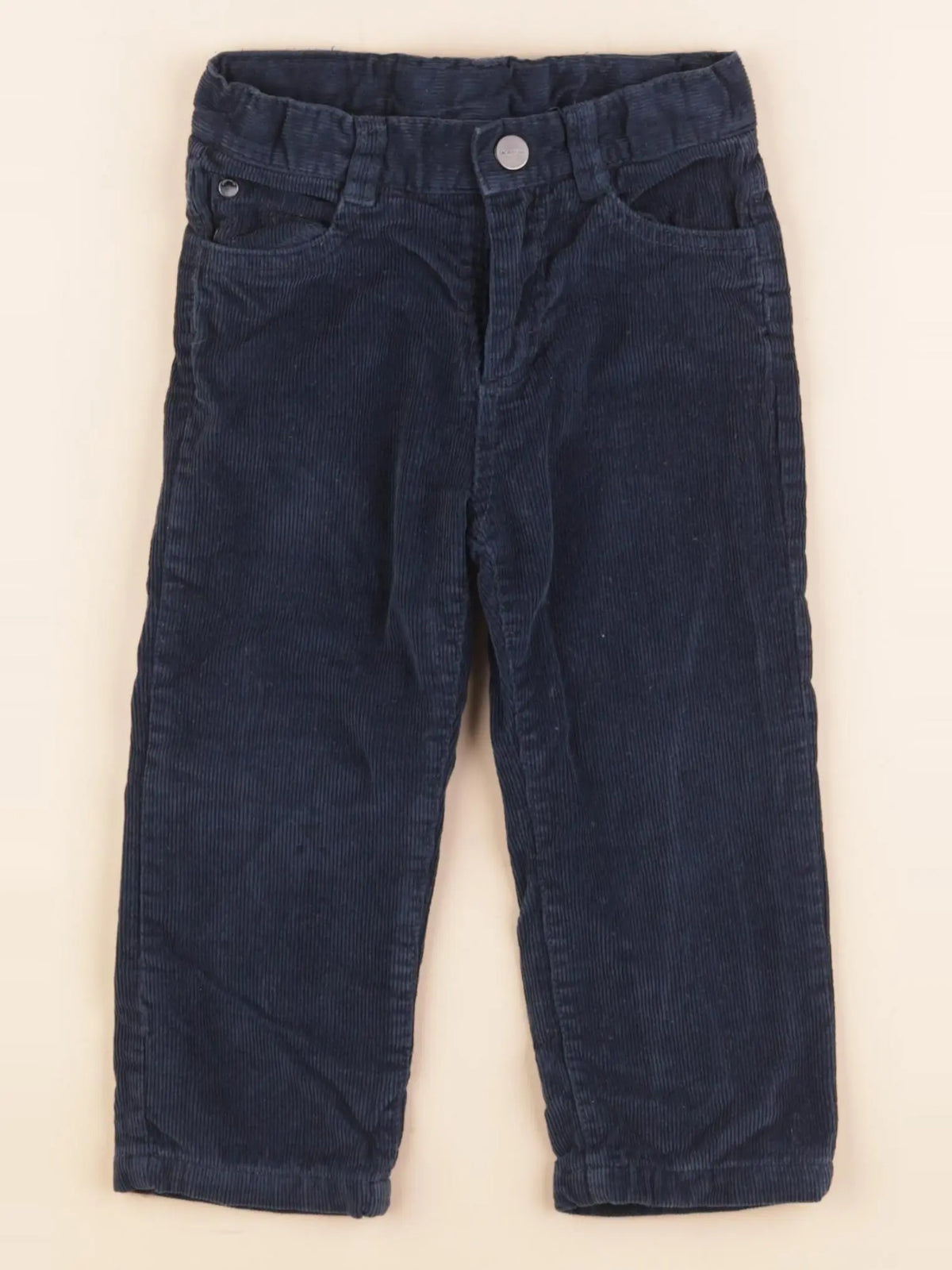 Jacadi - pantalon doublé bleu - 24 mois