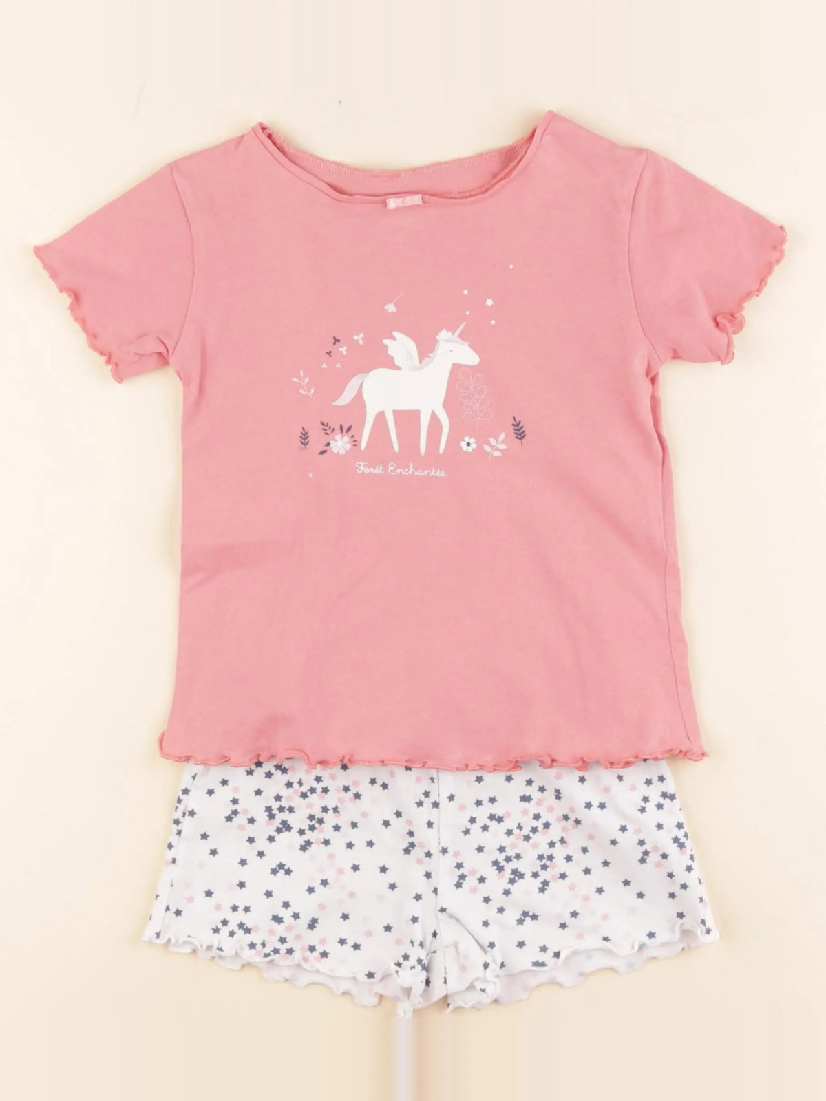 Vertbaudet - pyjama coton rose - 3 ans