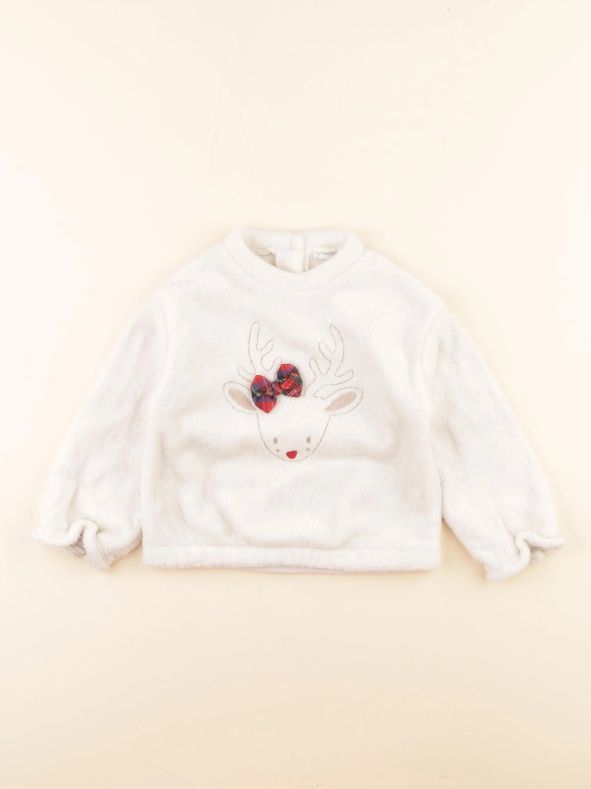 Vertbaudet - sweat beige - 36 mois