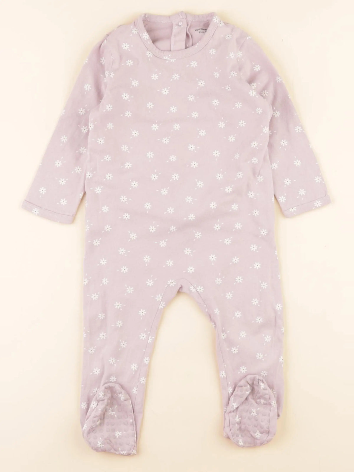 Vertbaudet - pyjama coton violet - 18 mois