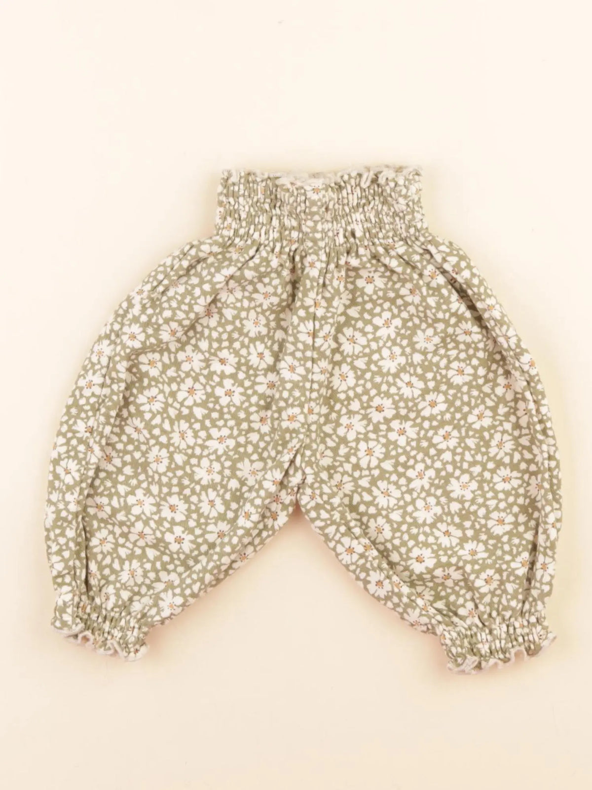 Zara - sarouel vert - 3/6 mois