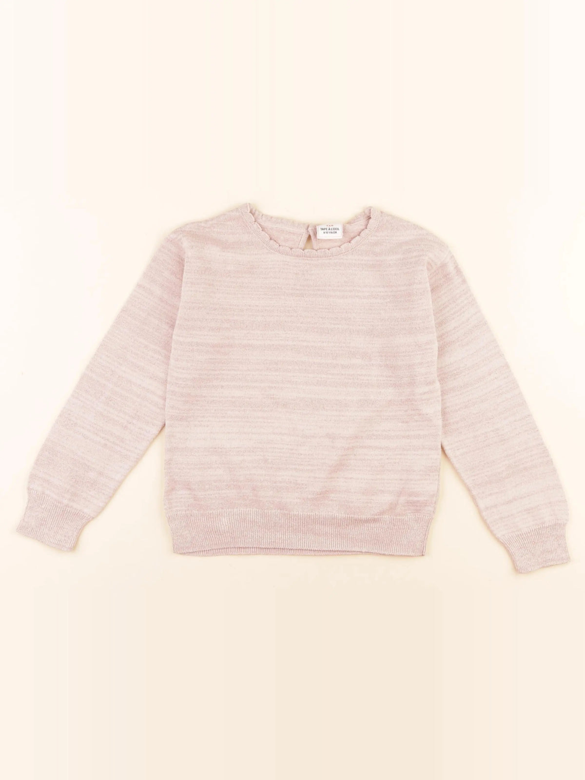Tape à l'oeil - pull rose - 6 ans