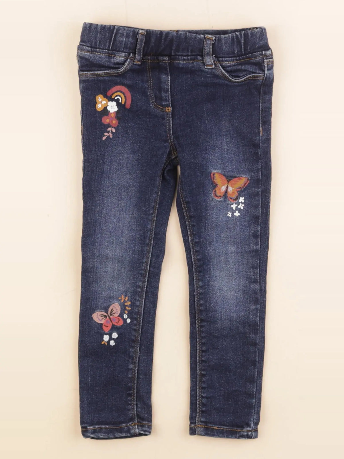 Vertbaudet - jegging bleu - 3 ans