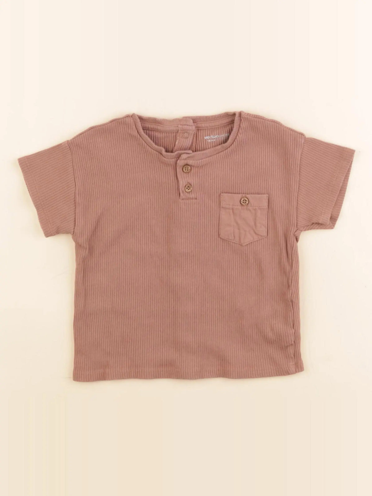 Vertbaudet - tee-shirt marron - 18 mois