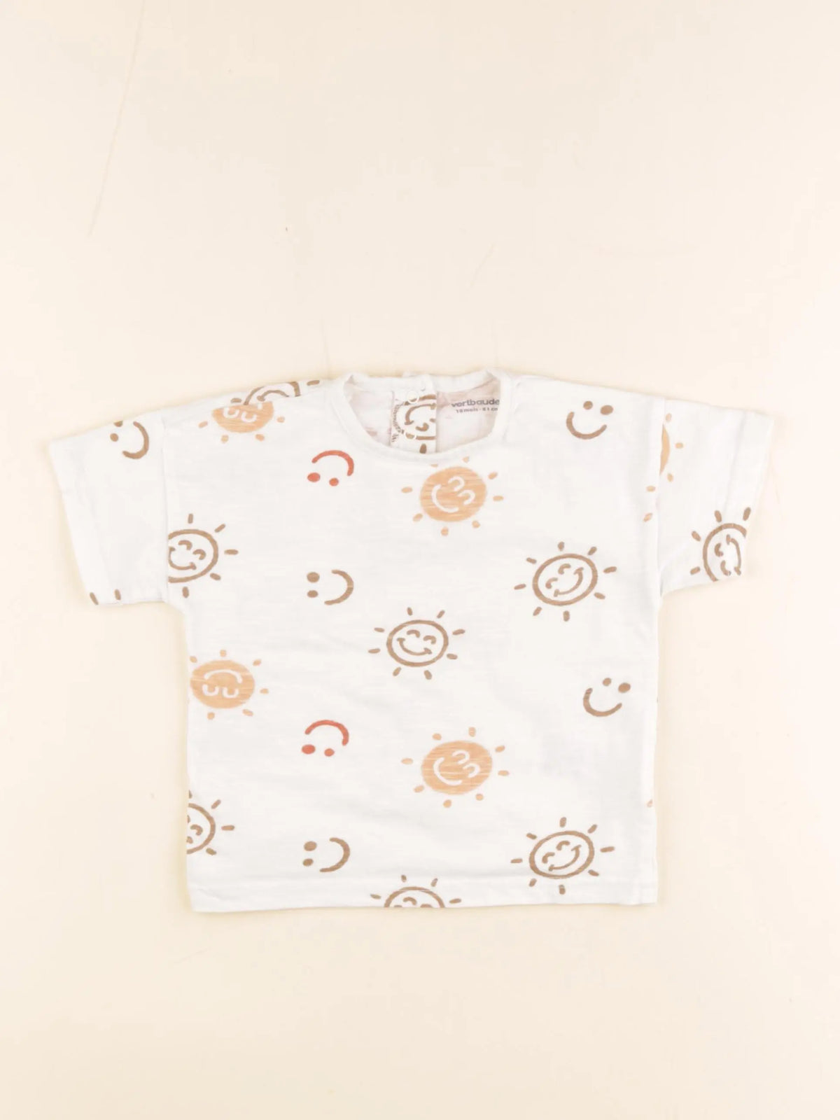 Vertbaudet - tee-shirt blanc - 18 mois