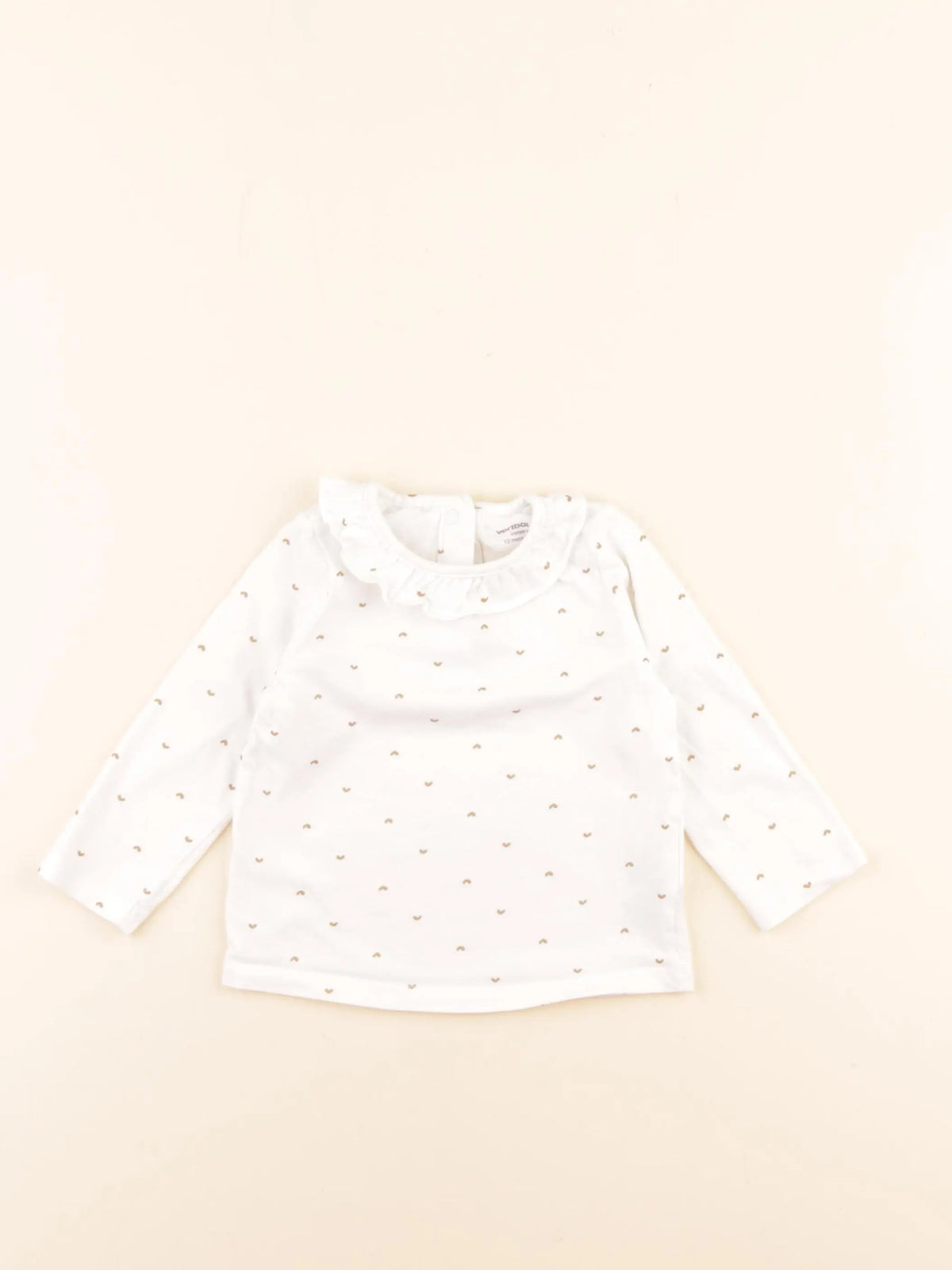 Vertbaudet - tee-shirt blanc - 12 mois