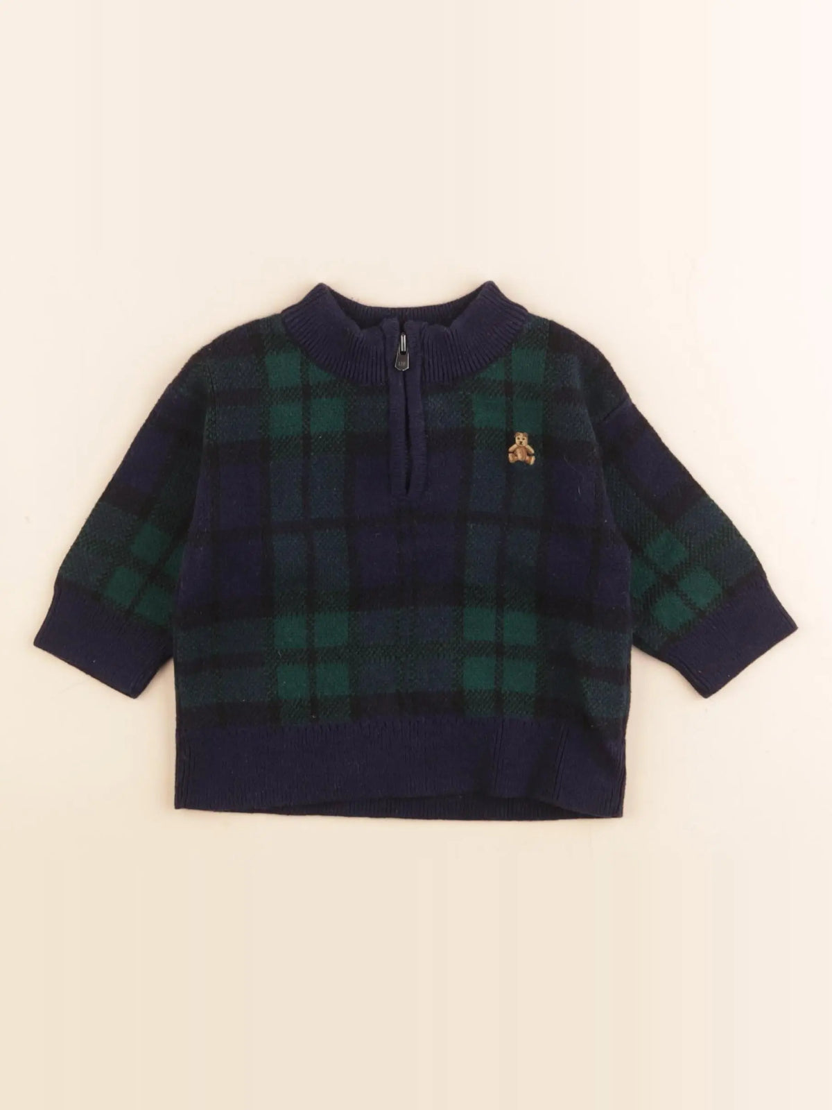 GAP - pull vert, bleu - 3/6 mois