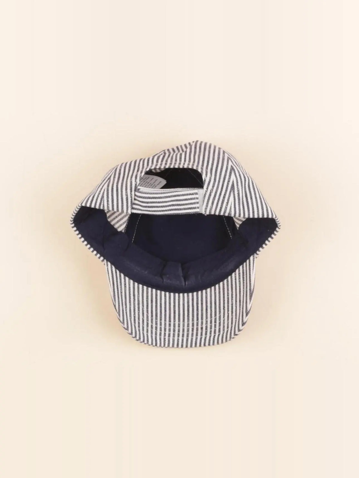 Petit Bateau - casquette blanc, bleu - 3/6 mois