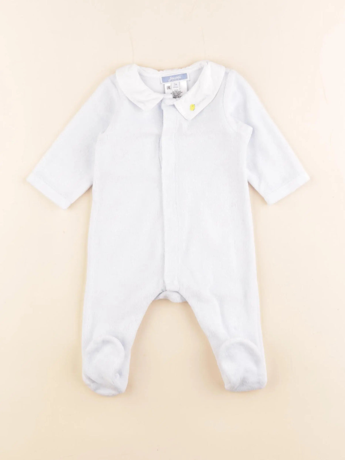 Jacadi - pyjama velours bleu - 3 mois