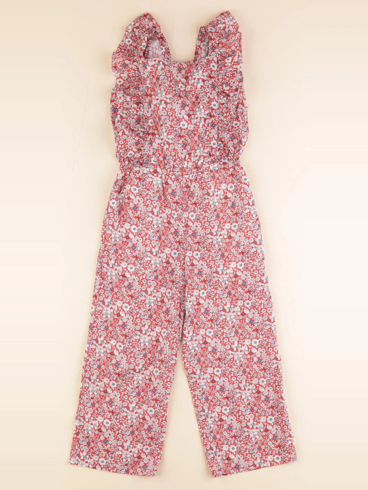 Jacadi - combinaison liberty rouge, blanc - 5 ans