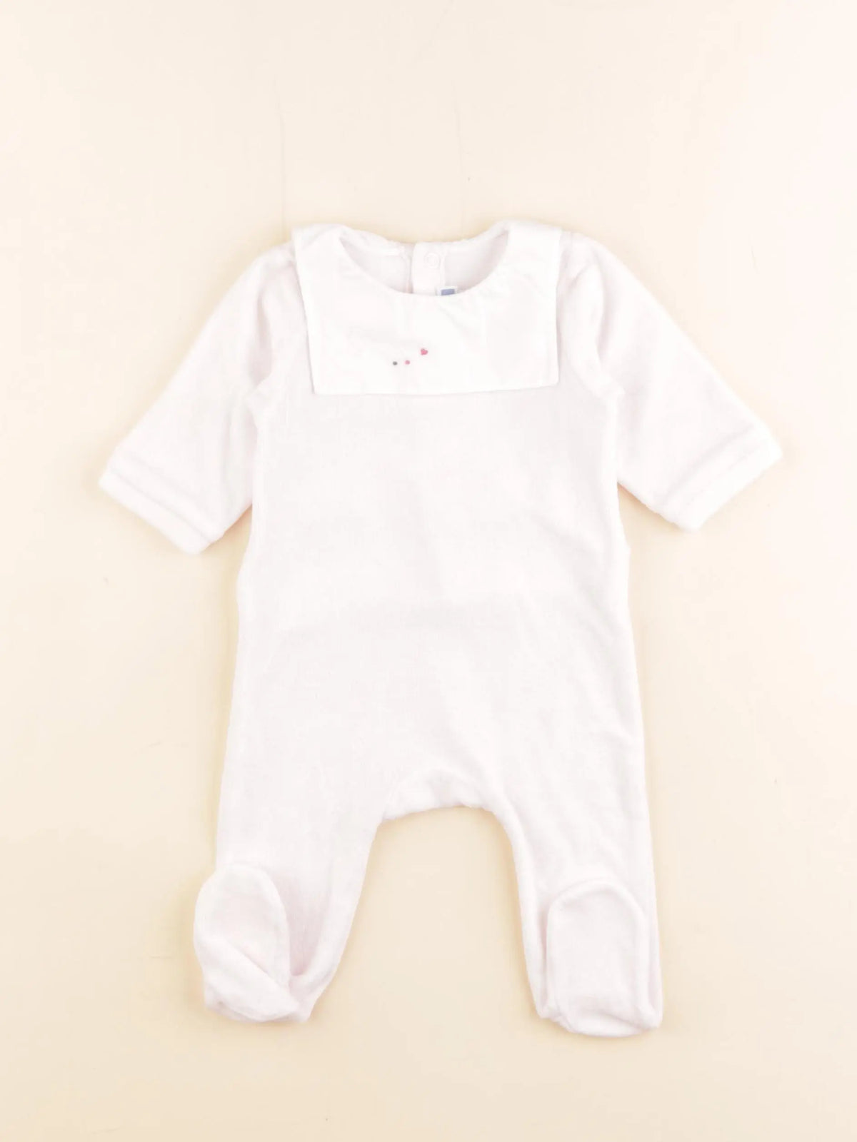 Jacadi - pyjama velours rose - 3 mois