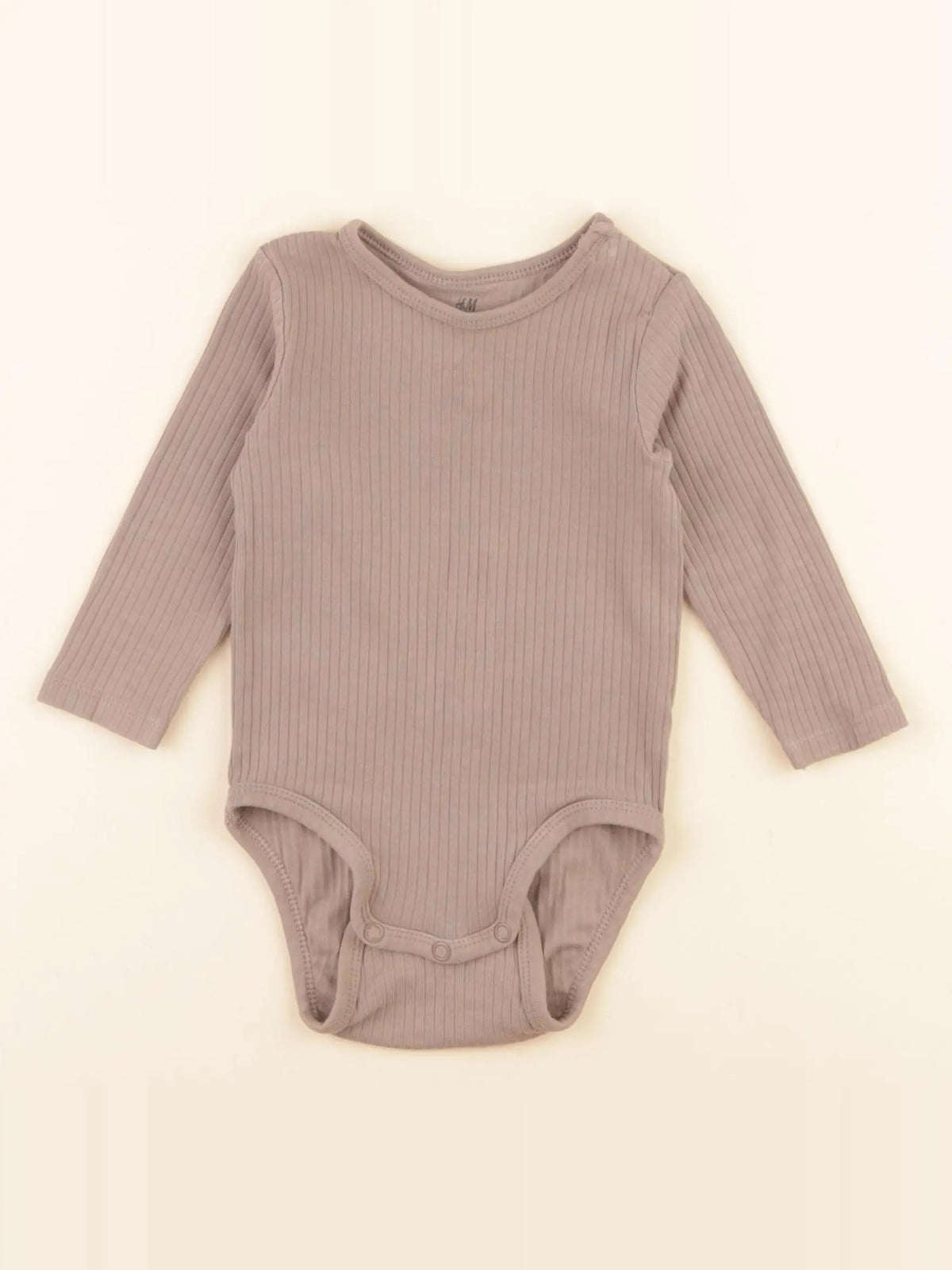 H&M - body marron - 4/6 mois
