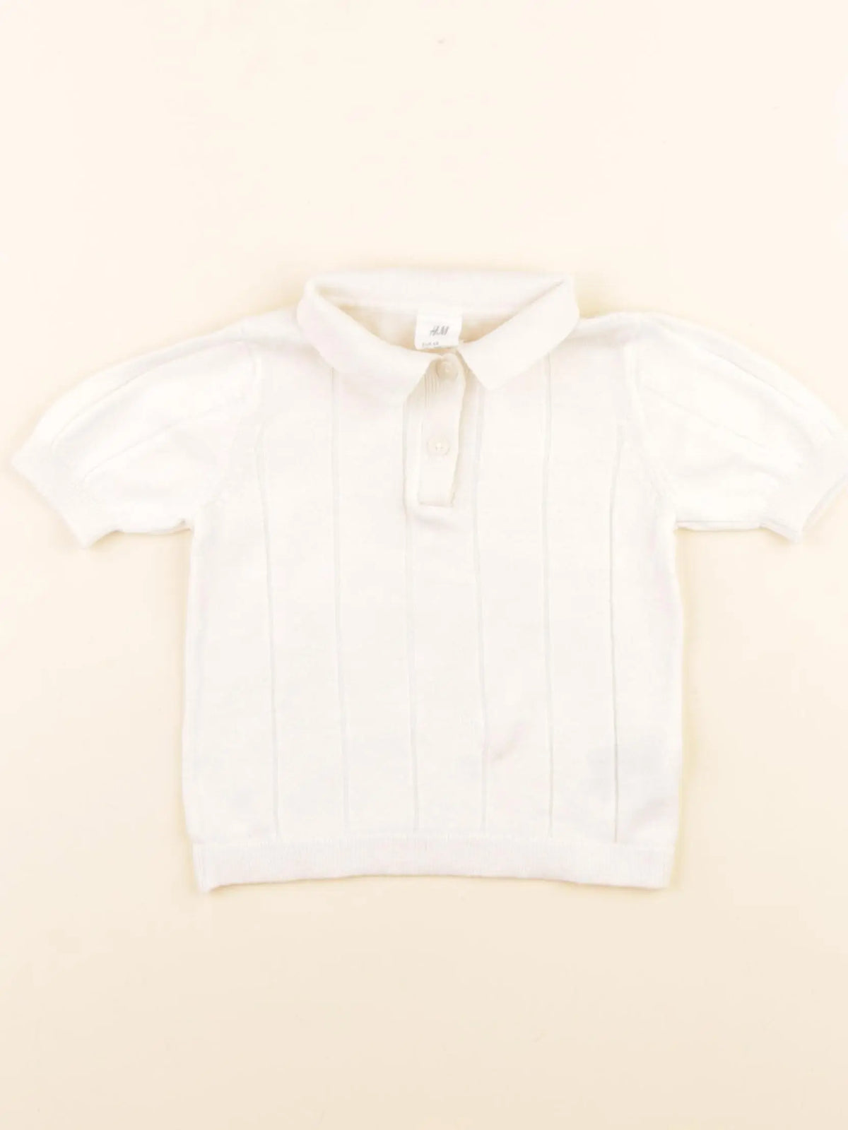 H&M - polo beige - 4/6 mois