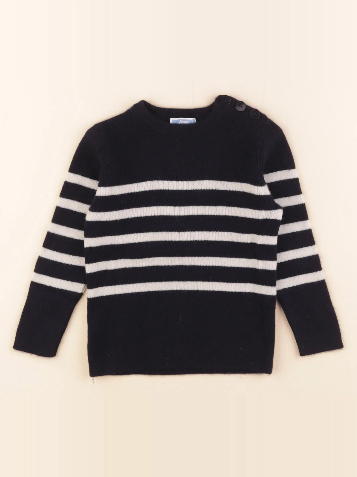 Jacadi - pull bleu, blanc - 3 ans