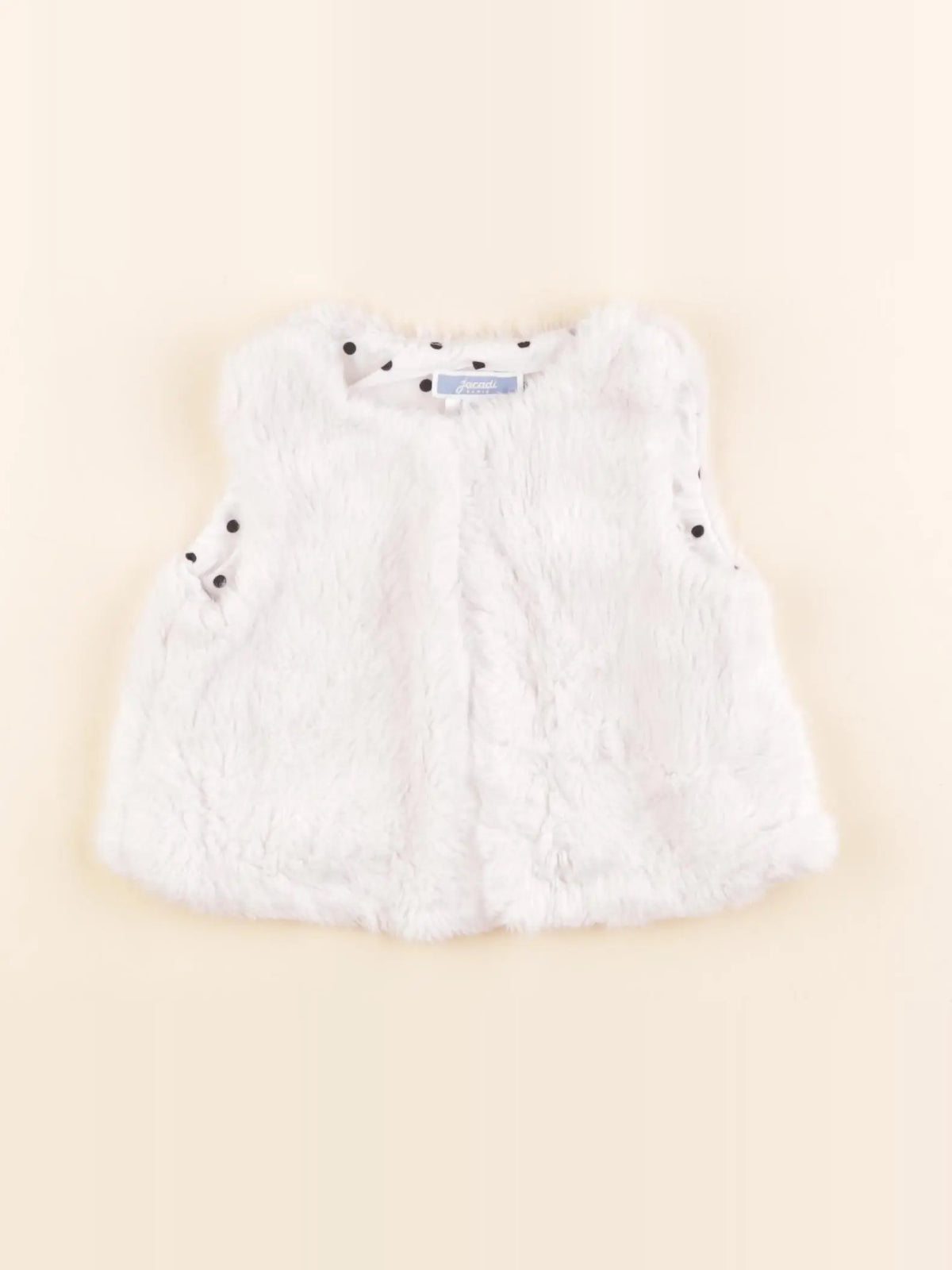 Jacadi - gilet blanc - 6 mois