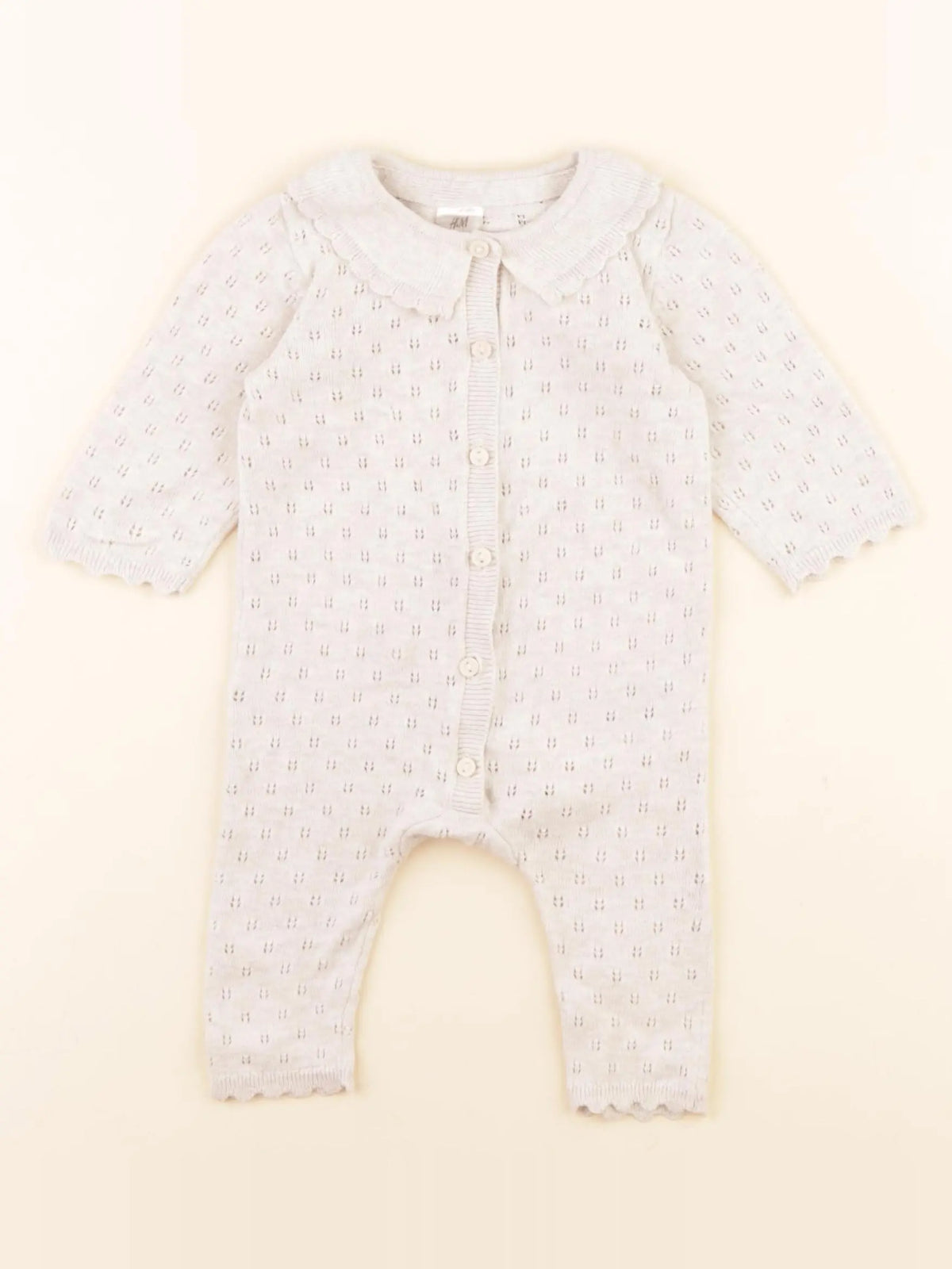 H&M - combinaison beige - 1/2 mois