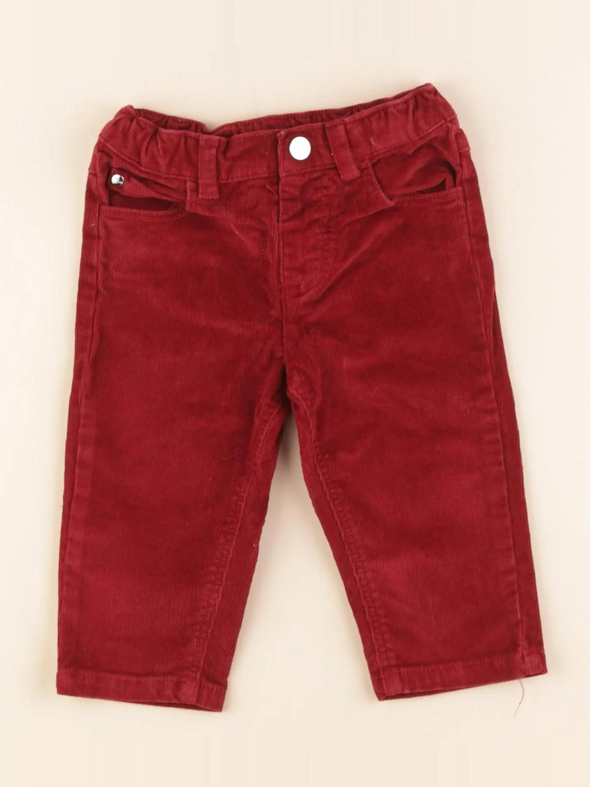 Jacadi - pantalon rouge - 12 mois