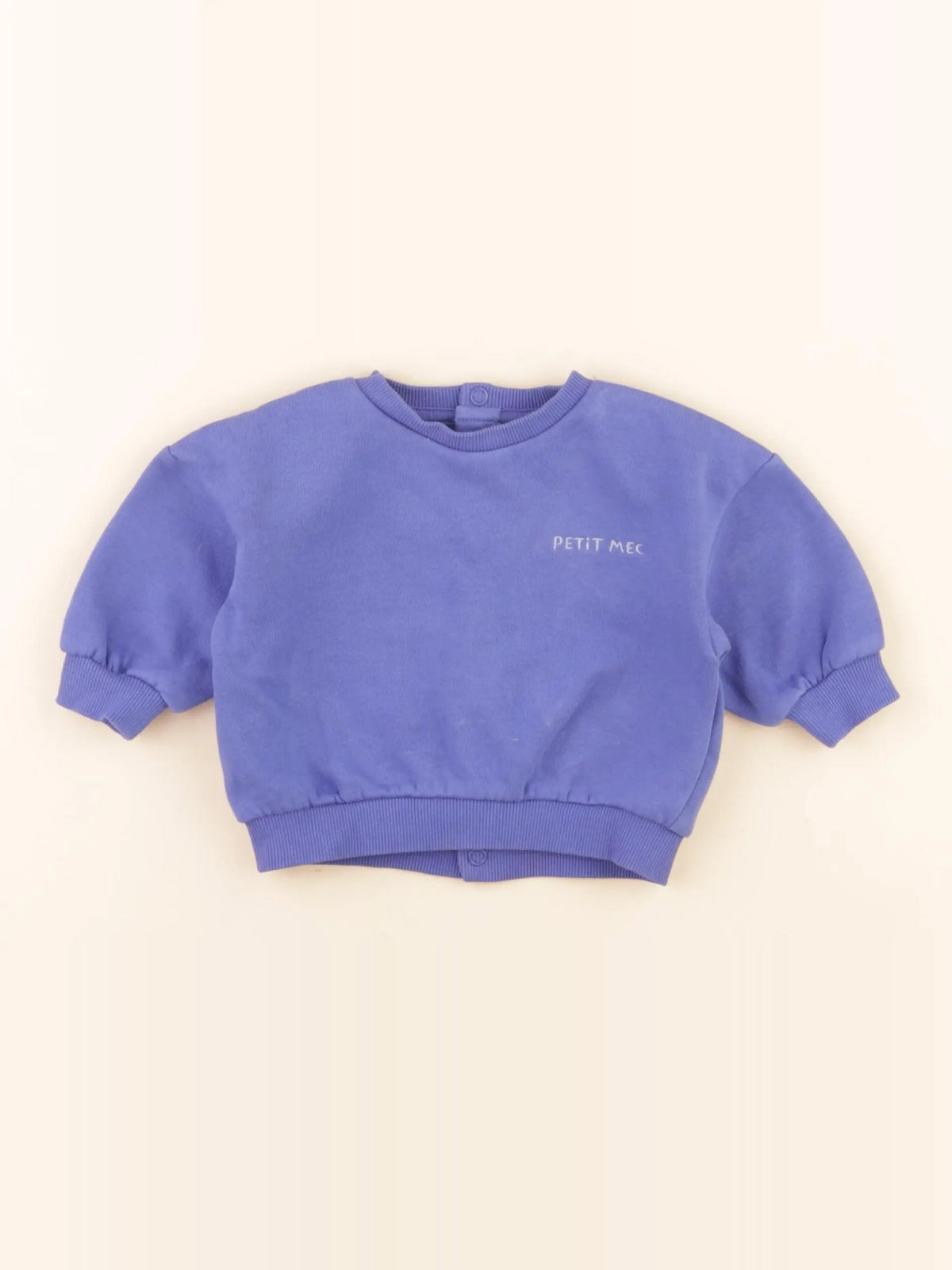 Tape à l'oeil - sweat bleu - 3 mois