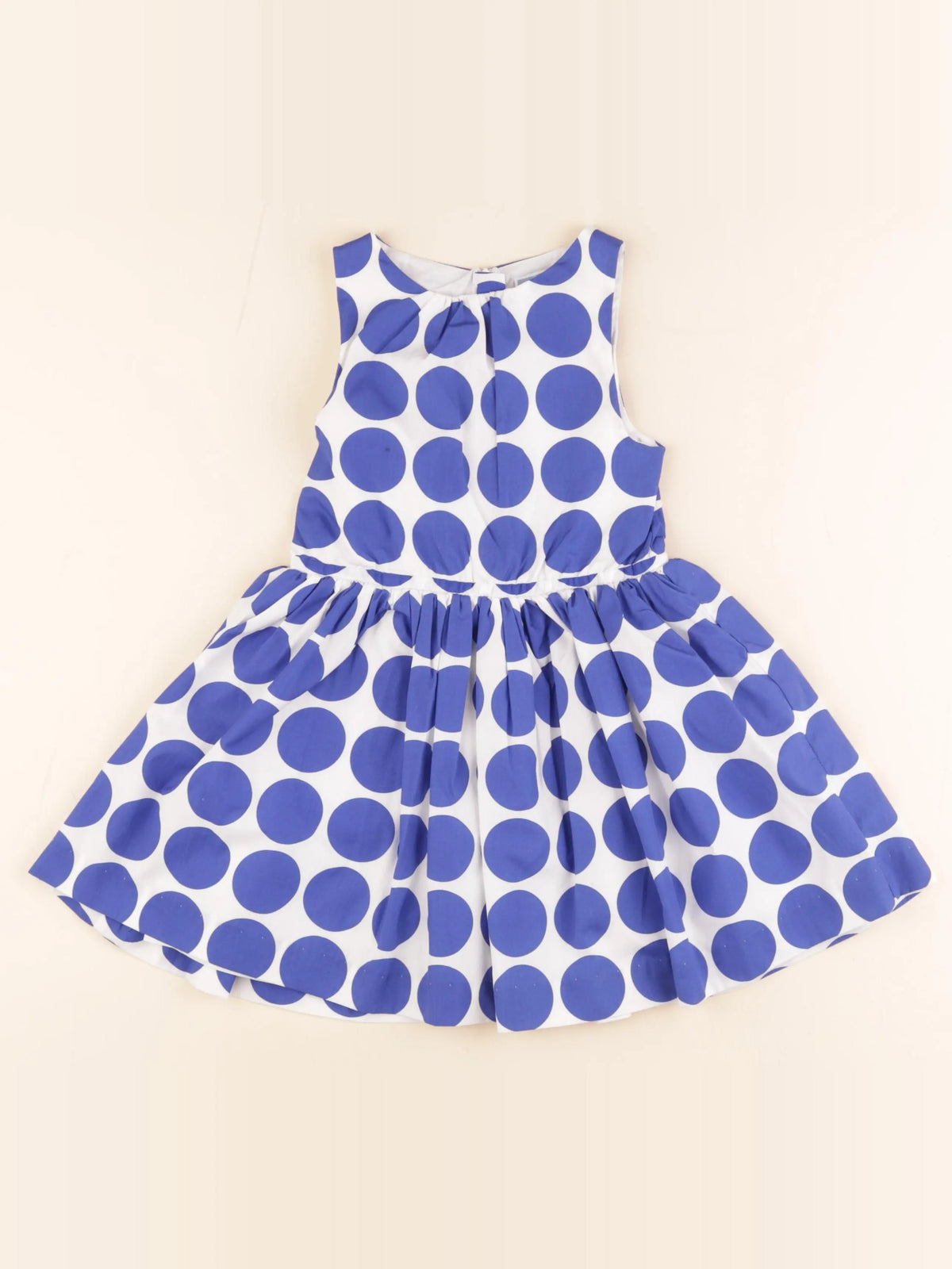 Jacadi - robe blanc, bleu - 4 ans