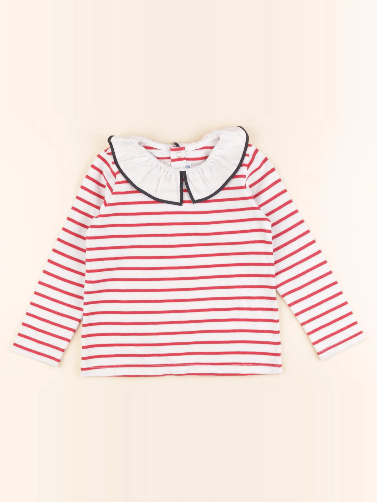 Jacadi - tee-shirt blanc, rouge - 4 ans