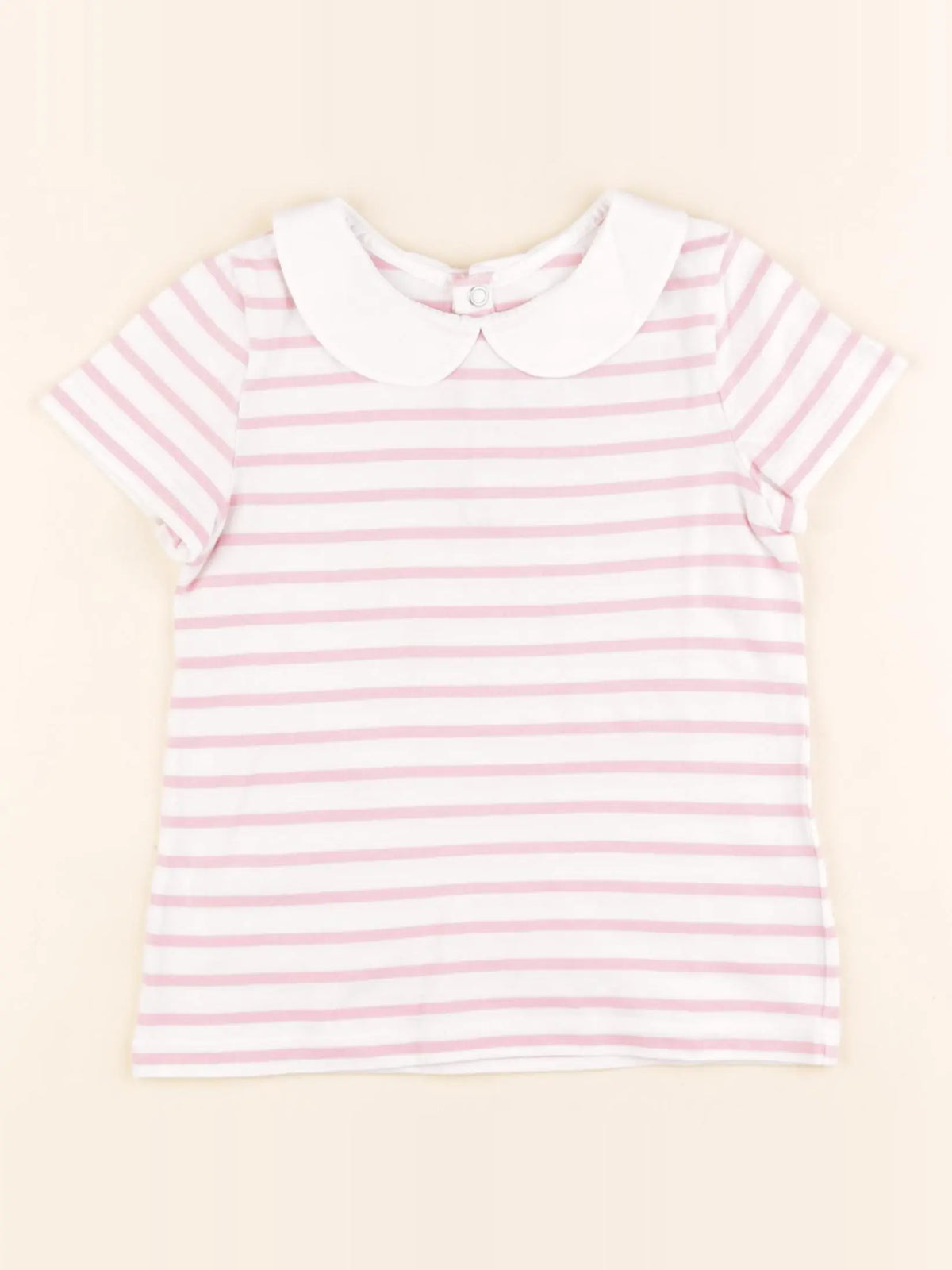Jacadi - tee-shirt blanc, rose - 4 ans