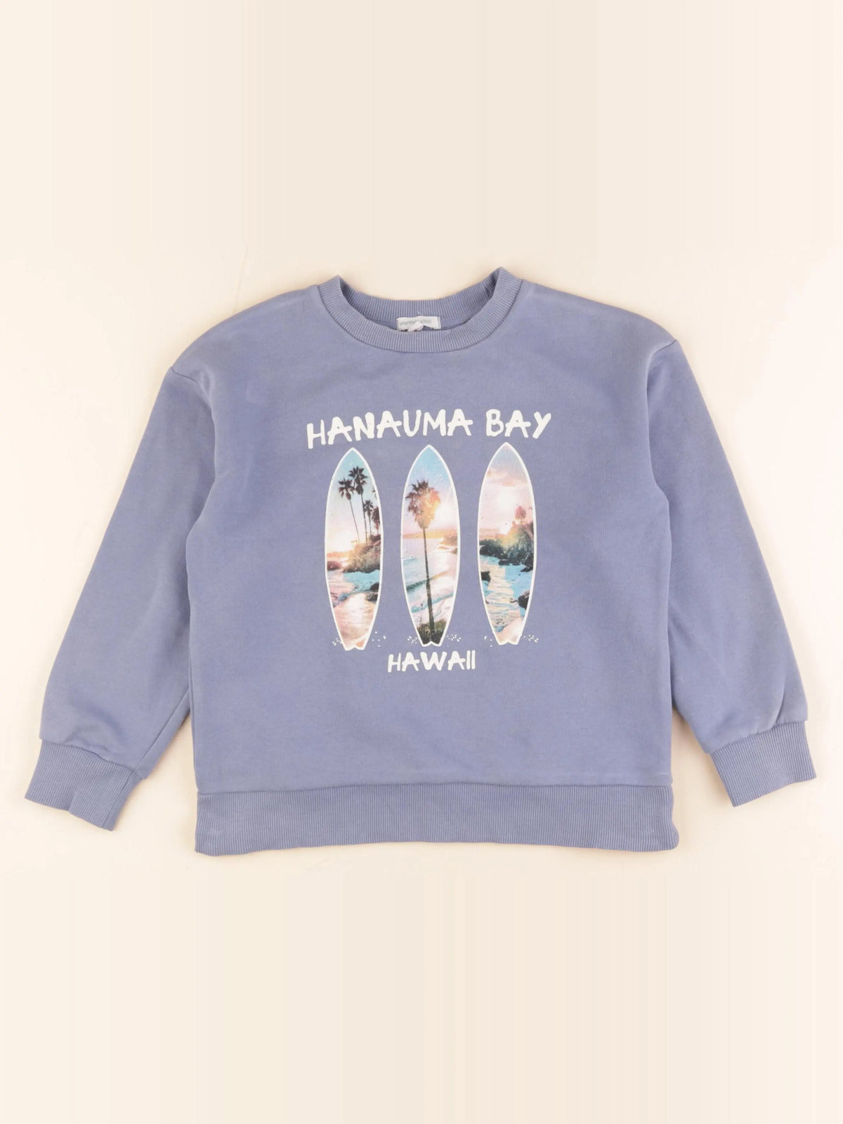 Vertbaudet - sweat bleu - 8 ans