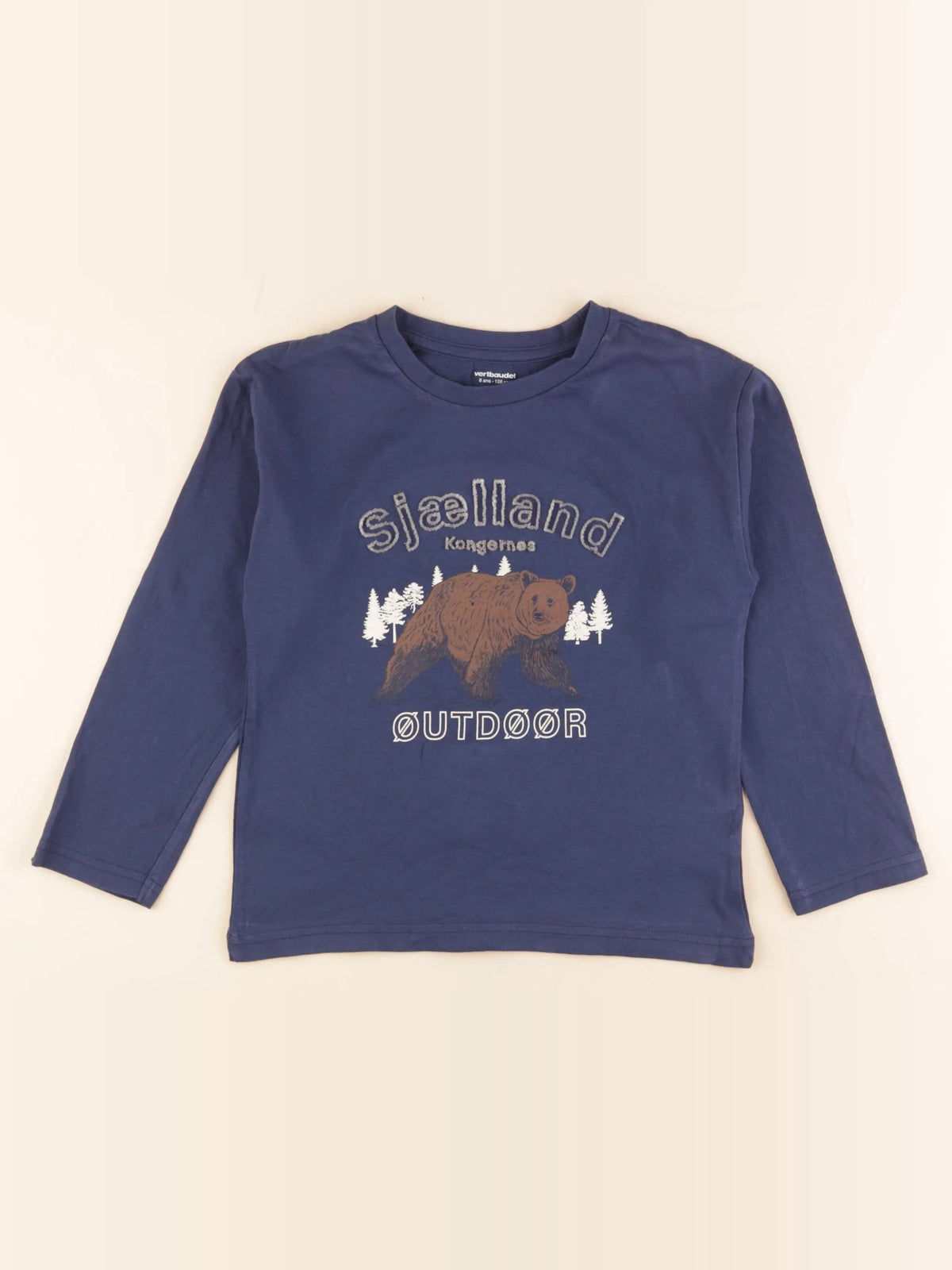 Vertbaudet - tee-shirt bleu - 8 ans