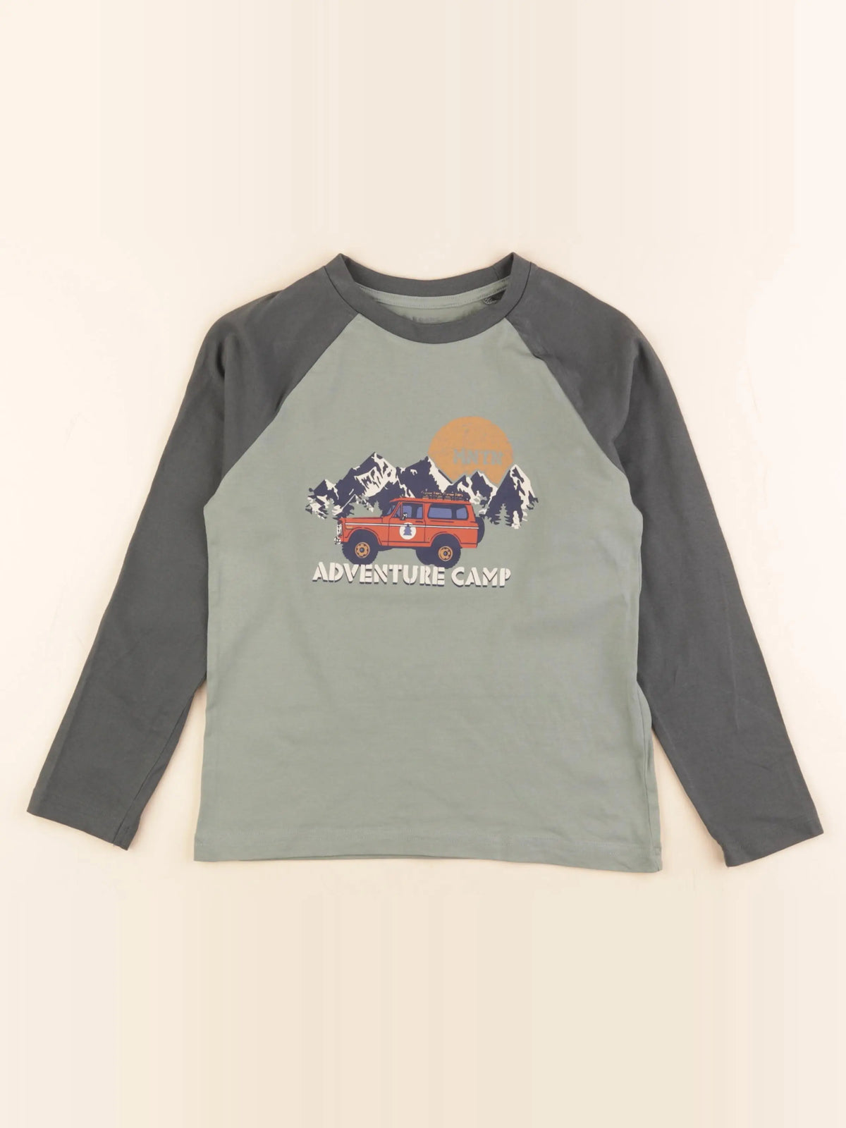Vertbaudet - tee-shirt vert - 8 ans