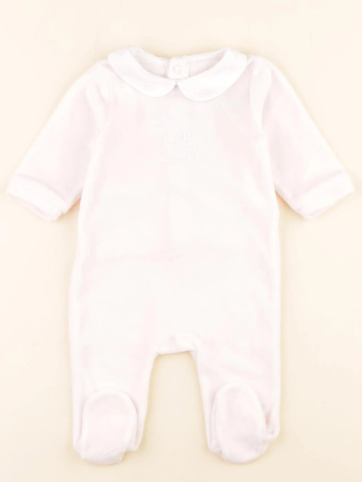 Jacadi - pyjama velours rose - 3 mois